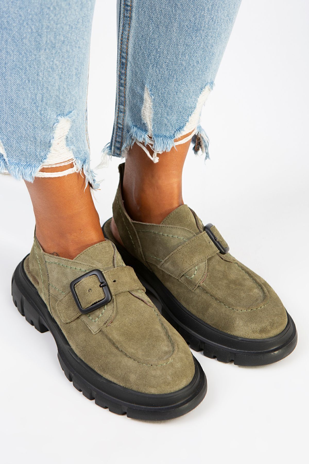 صندل سبز زنانه Rayne Folling Weher Handle Belt Water Green Sandals Manijero