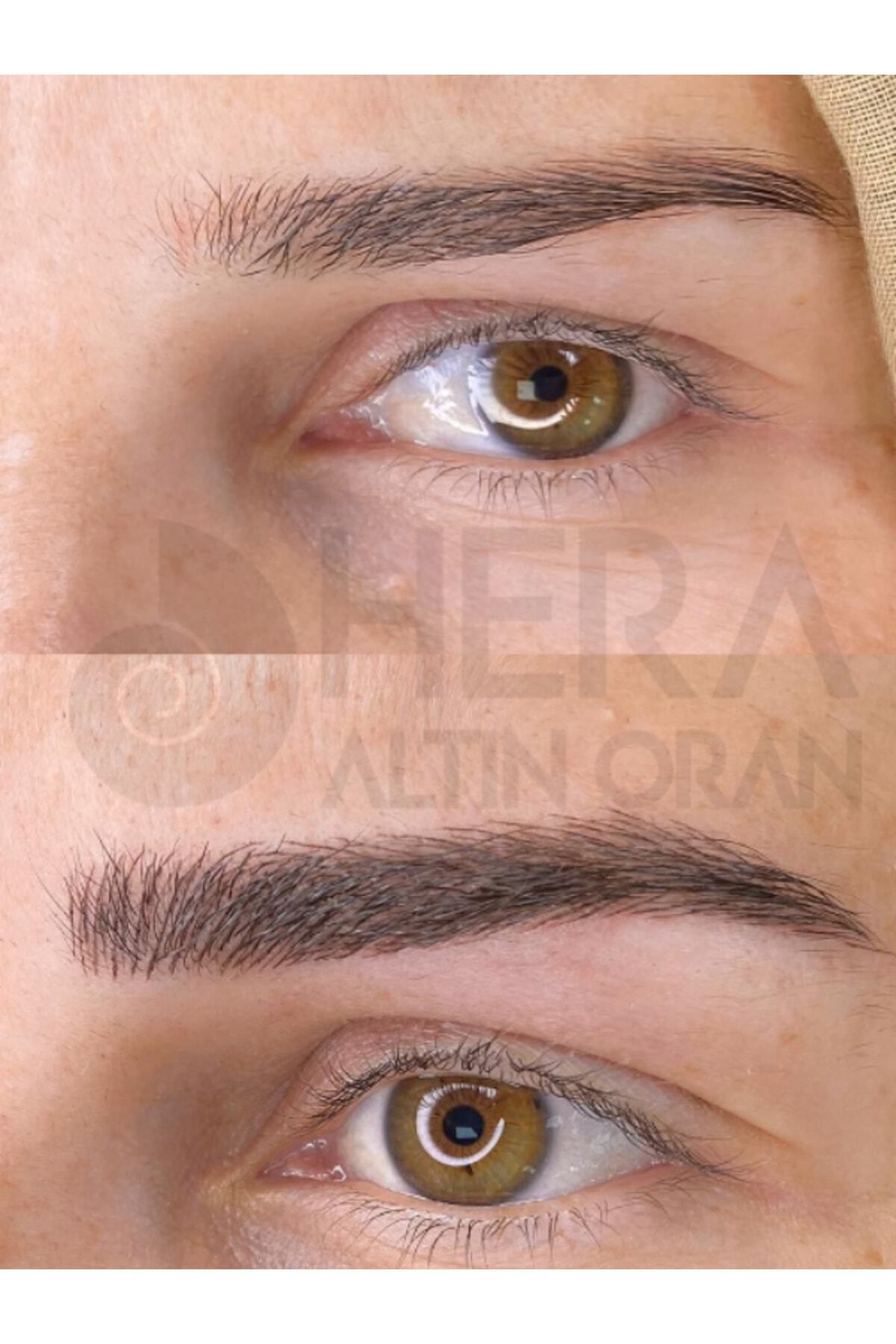 رنگ ابرو چند 10 میل آرایش دائمی و میکروبلادینگ قهوه ترکی دو برابر Hera Altın Oran