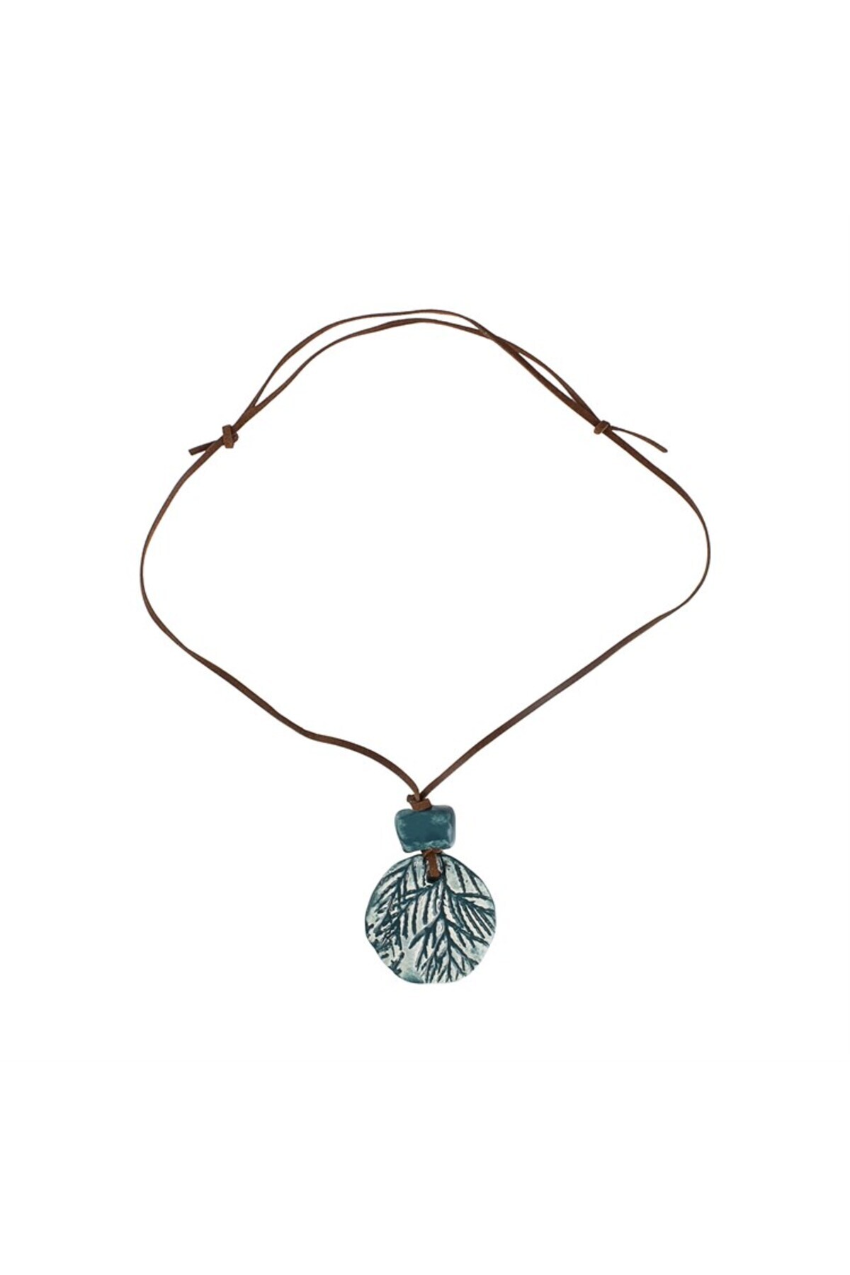 Leafy Ceramic Necklace