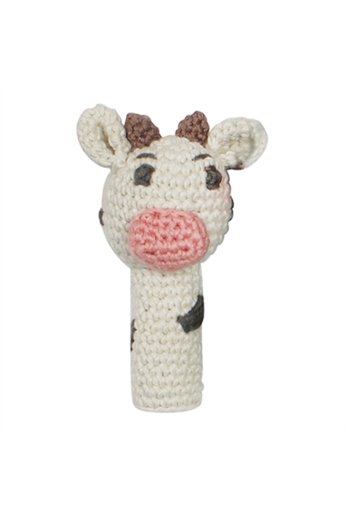Cow Knitting Finger Puppet