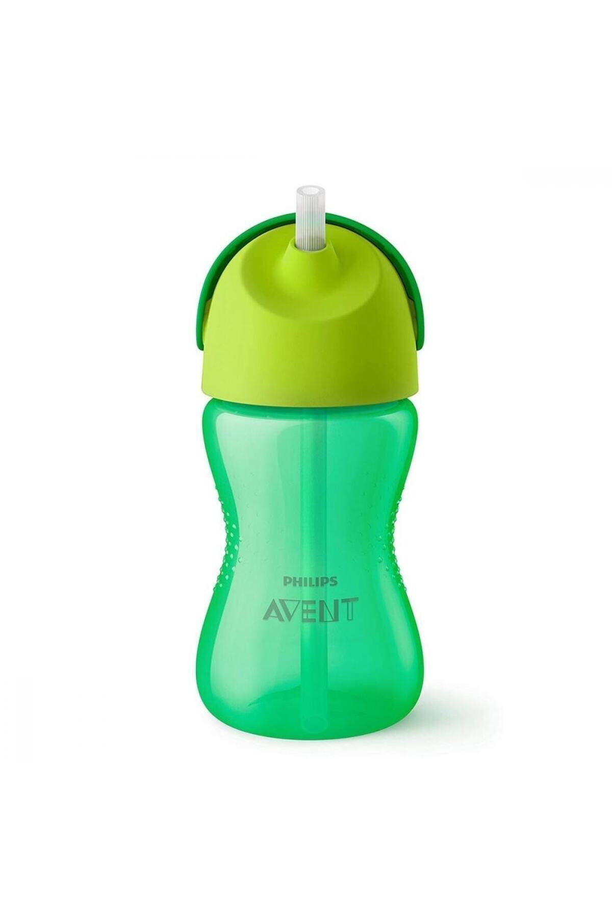 Philips Avent Natural Pp Biberon 330 ml - Cam Değildir. Desenli Yeşil Pipetli Bardak 300 ml Yeni Model fotoğrafı 3 (önizleme)