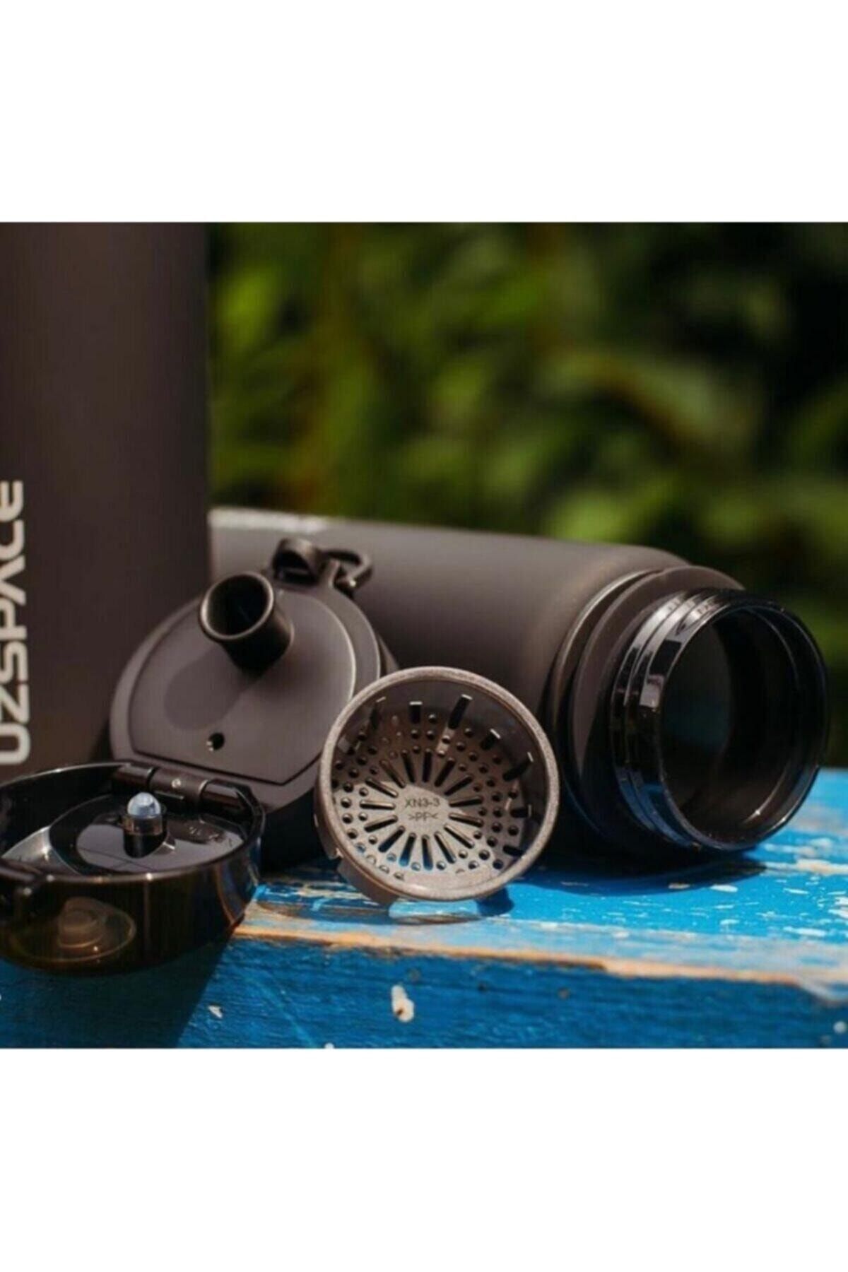 قمقمه ورزشی آبی 3026 Navy Blue Tritan Water جریان 500 میل Uzspace