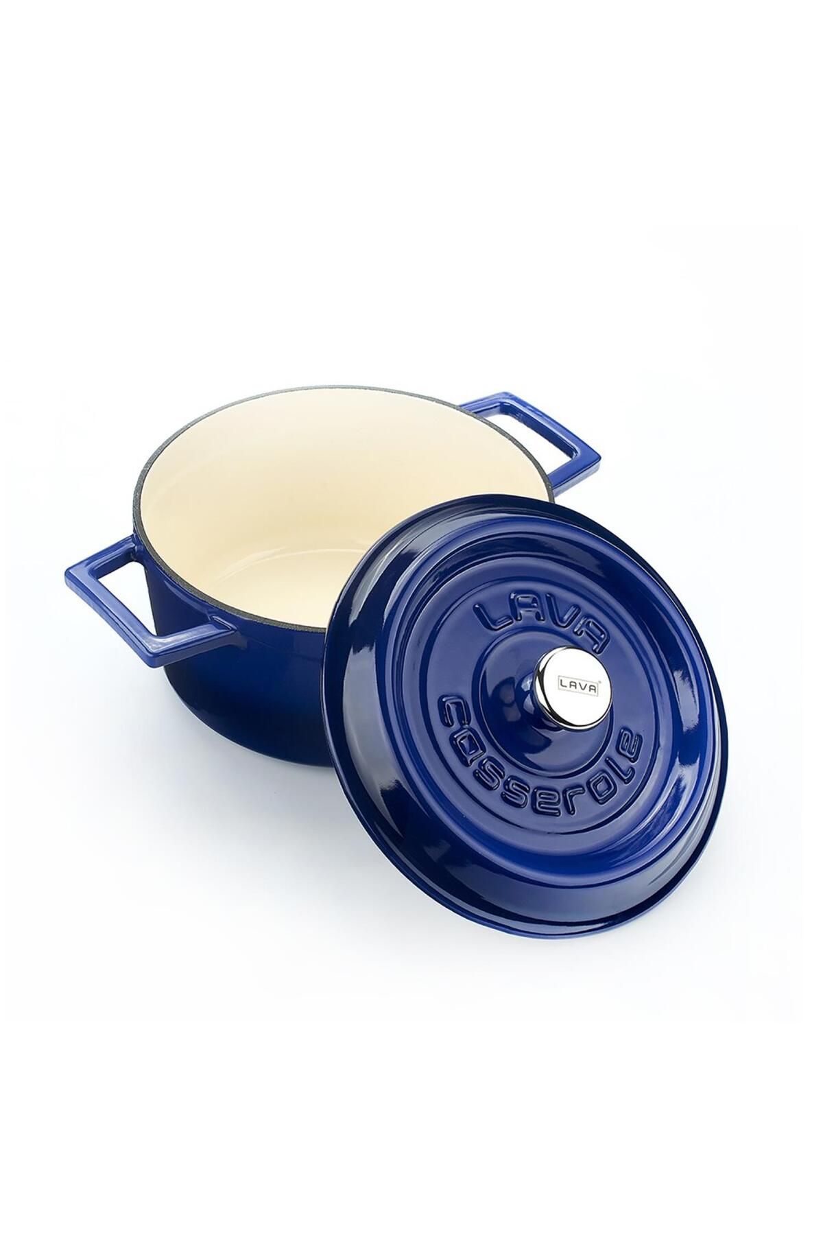 Lava-Cast Round Pot Cast Iron Solid Handle Edition Series Diameter(Ø)16cm 2