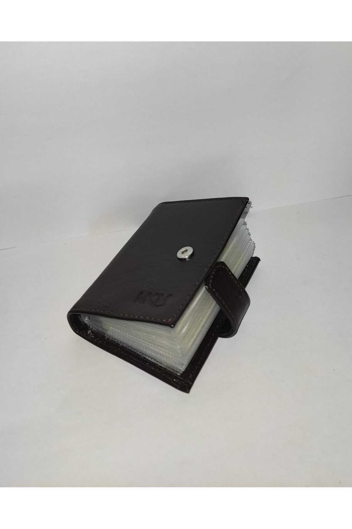 MKM MAN Mkm Hakiki Deri Içi Şeffaf Kartlıklı Cüzdan dikey Model