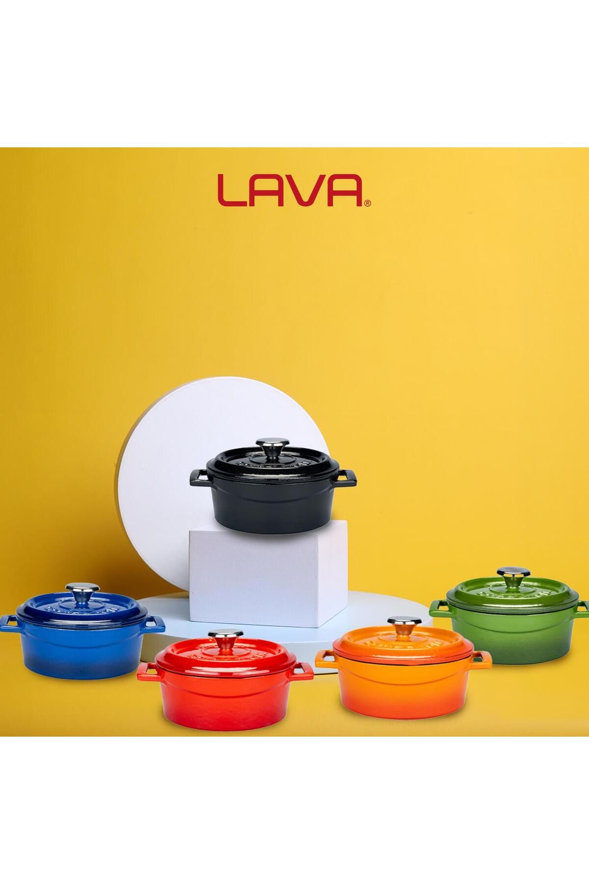 Lava-وعاء دائري مصبوبقطر عصري (قطر) 14 سم 6