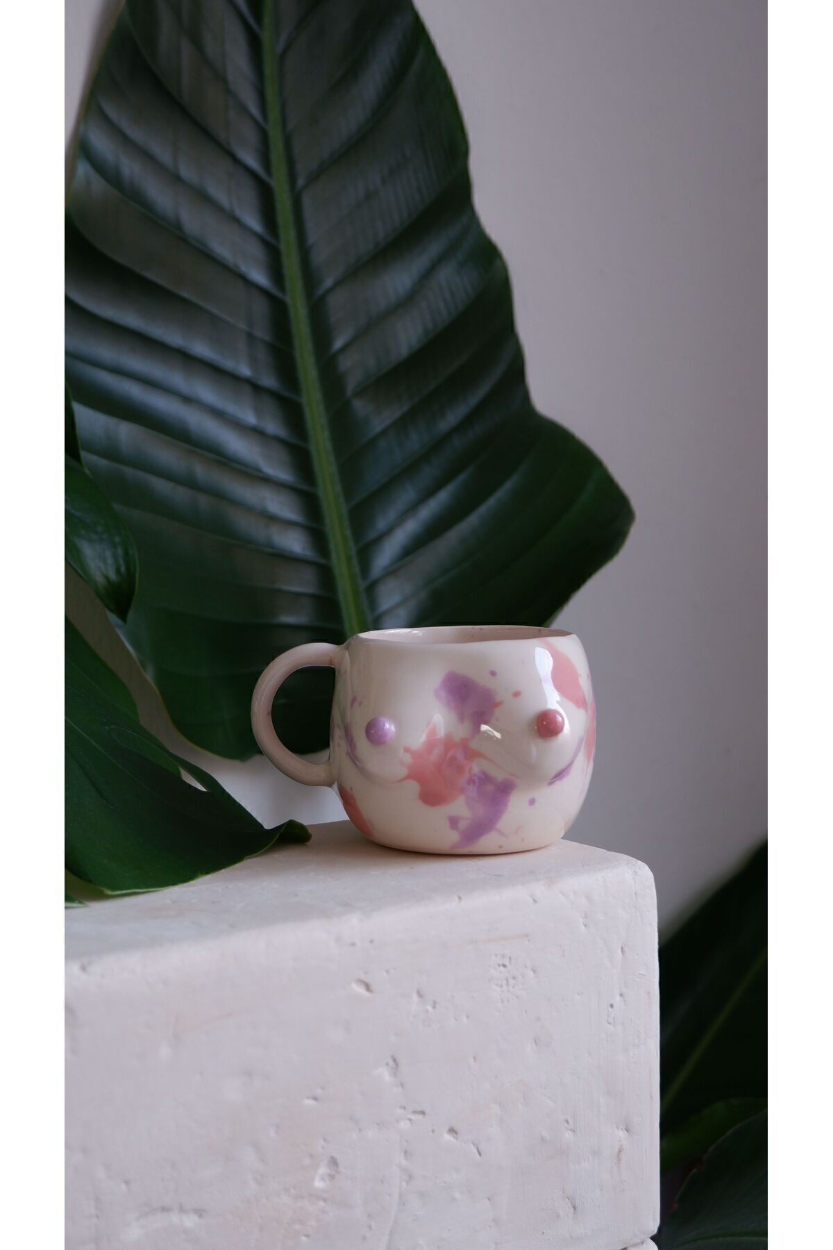 Maui HOLİ MUG, El Yapımı Seramik Kupa, Memeli Bardak , Memeli Kupa, Memeli Mug, okyanusceramic