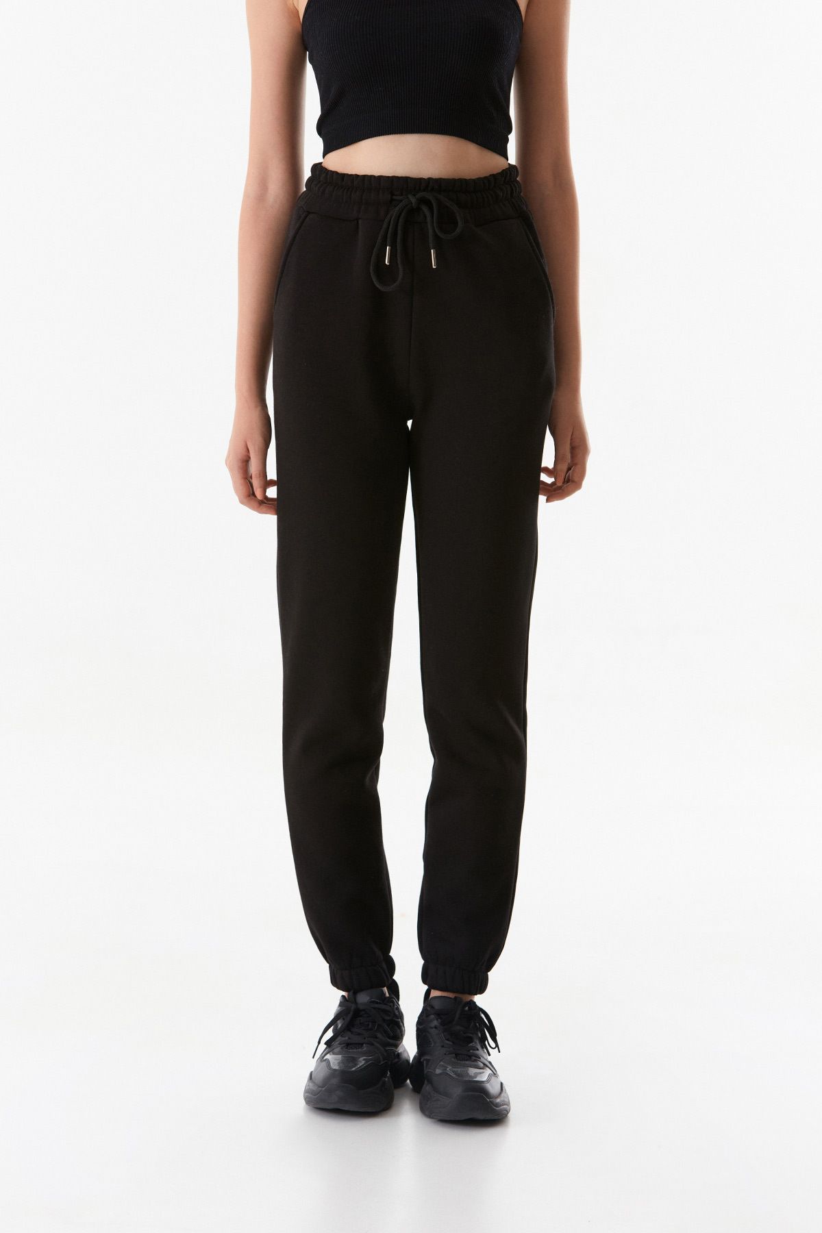 Fulla Moda-Jogger Sweatpants with Pockets and Elastic Waist 8