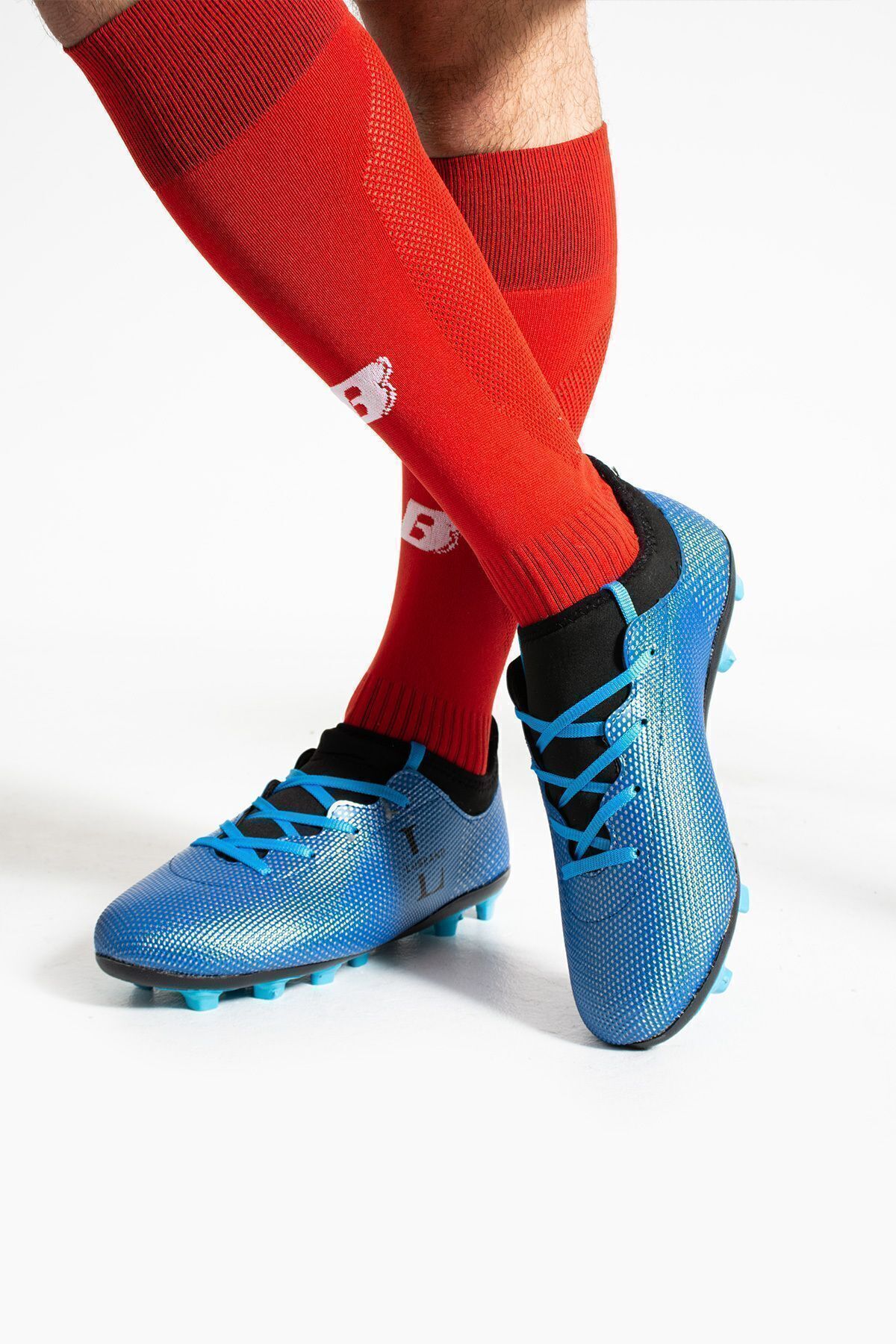 Lubrand-Blue Turf Astroturf Football Shoes 5