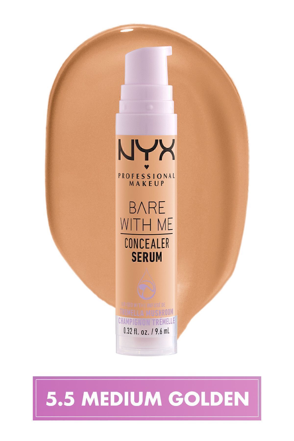 سرم کانسیلر Bare With Me 5.5 طلایی متوسط NYX Professional Makeup