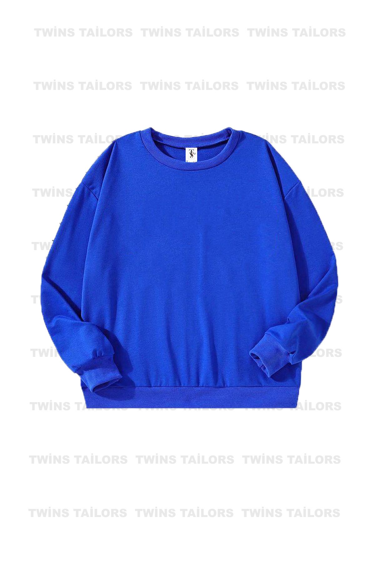 twins tailors-Pachet de 3 hanorace de școală pentru copii, unisex, gri-albastru-negru, cu gât crew, cu fleece în interior neimprimat 6