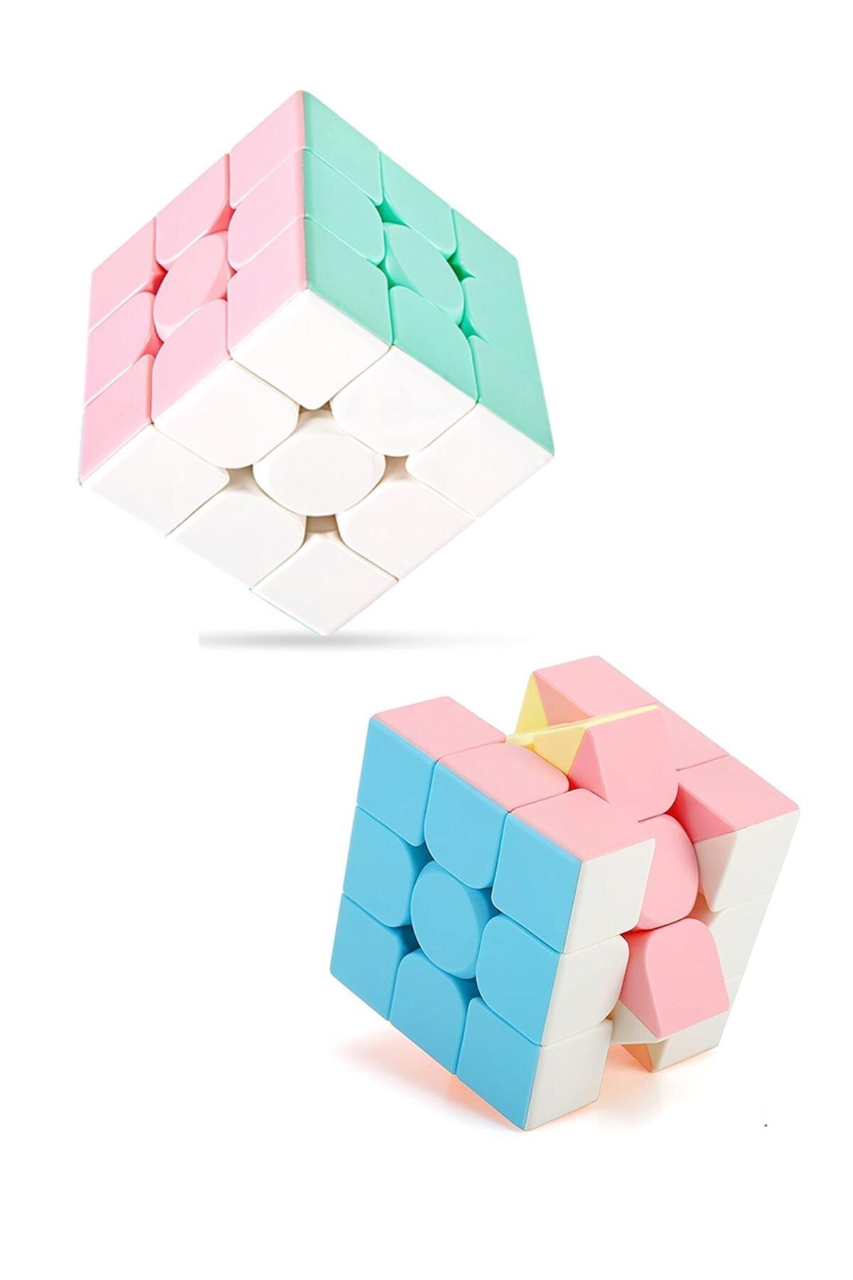 Oyunsal-Speed Cupe Cube Brain Cube 3X3 Pastel Colors Speed Cube, Fidget Toy Brain Teaser 8