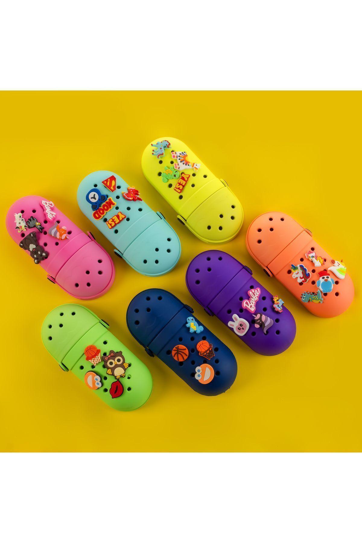 ZEHAZEM Silicone Pencil Case Crocs Fancy Pencil Holder Trendyol