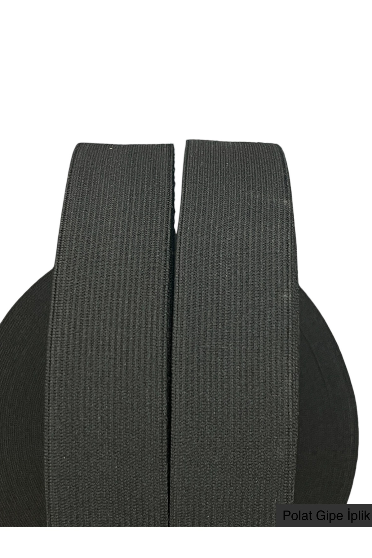 Knitted Black Tire 3.5 Cm 25 Meters