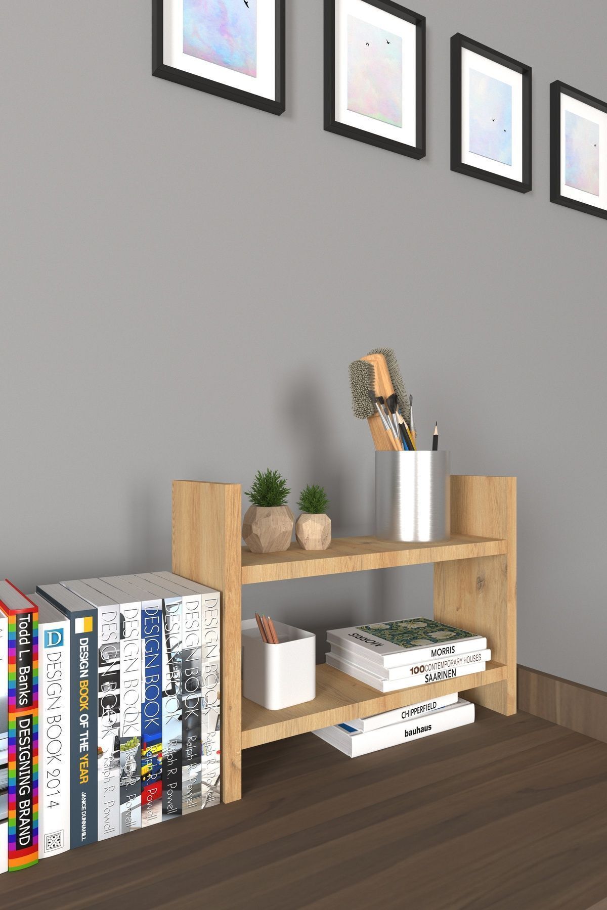 Mirobi-Arles Decorative Shelf - Multi-Purpose Table, Bench and Bookshelf Rivoli 2