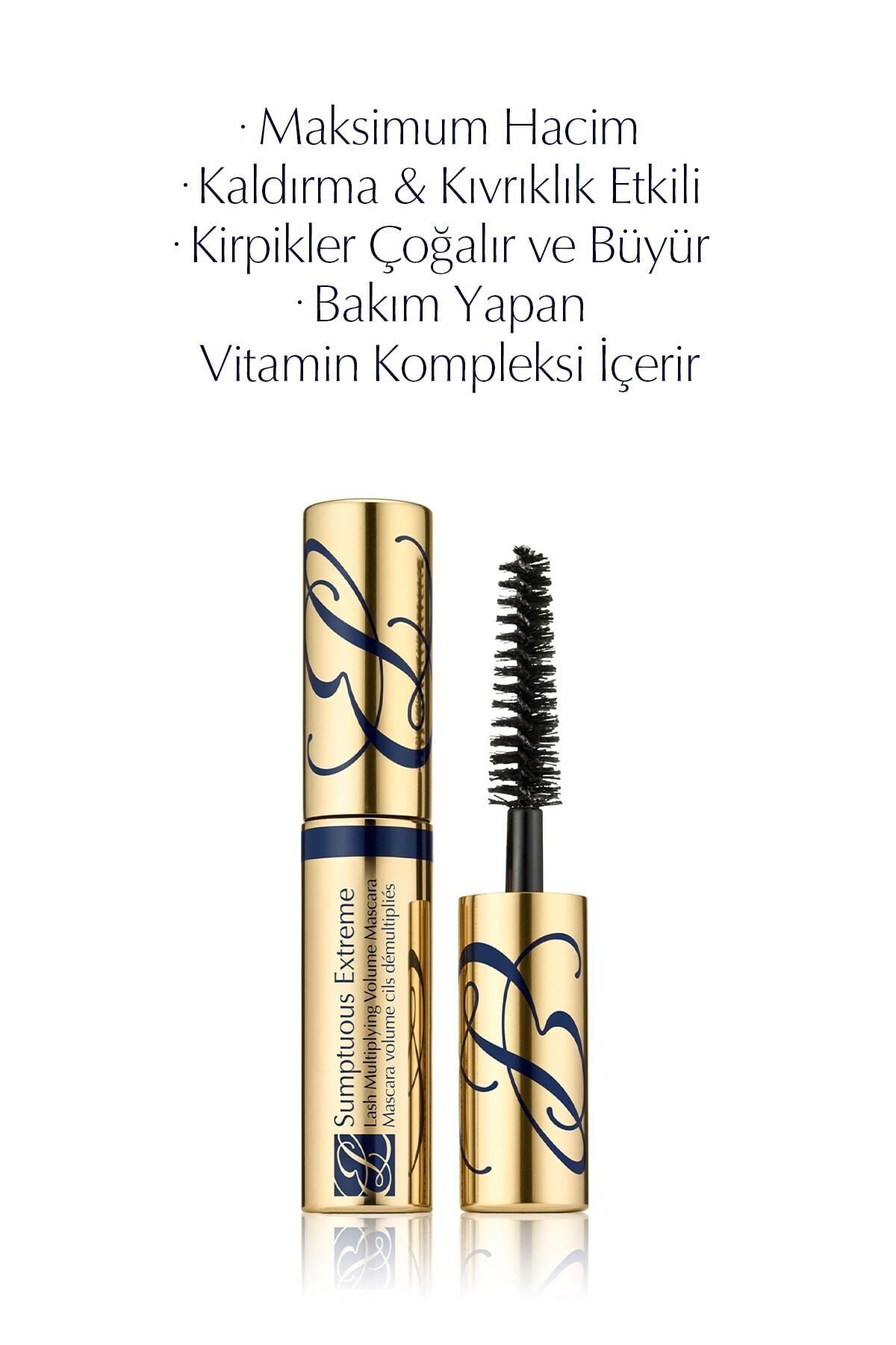 Seyahat Boy Siyah Maskara - Sumptuous Extreme Maskara - 2.8 ml, (Hacim, Kıvırma, Kaldırma)