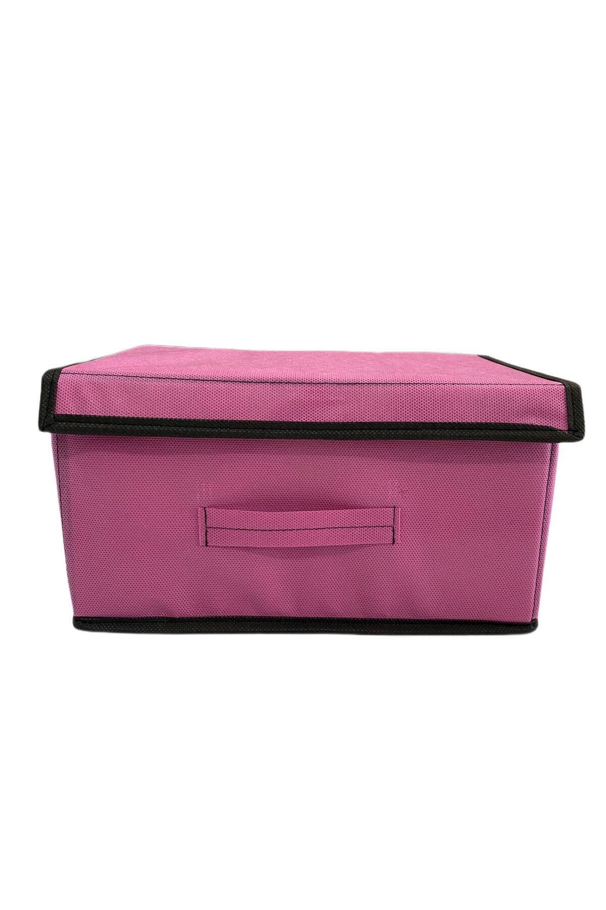 TURİNHOME-Box Storage Box, Multi-Purpose Box, Fabric Box, Organizer Organizer Box with Lid 1