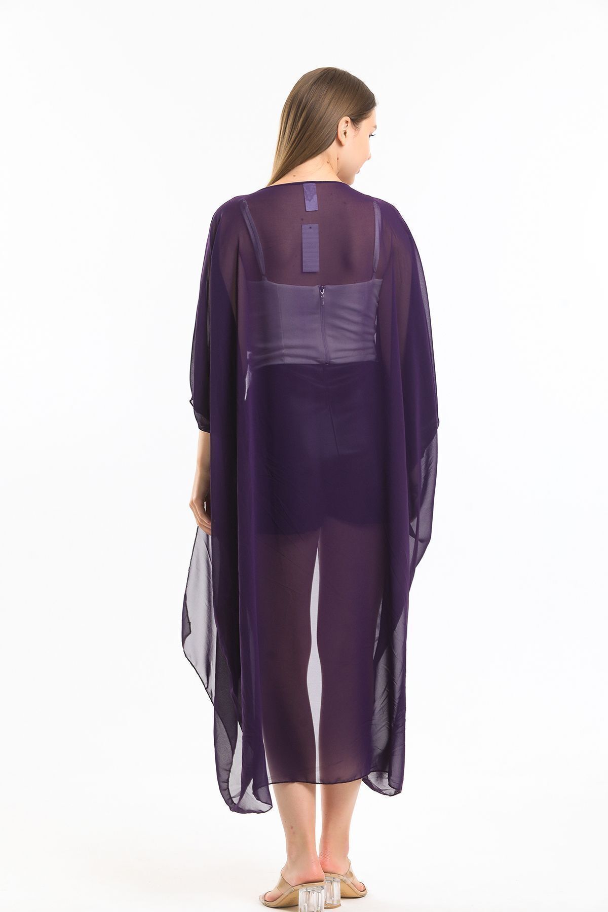  Sense Mor Şifon Plaj Kimono | ELB33597