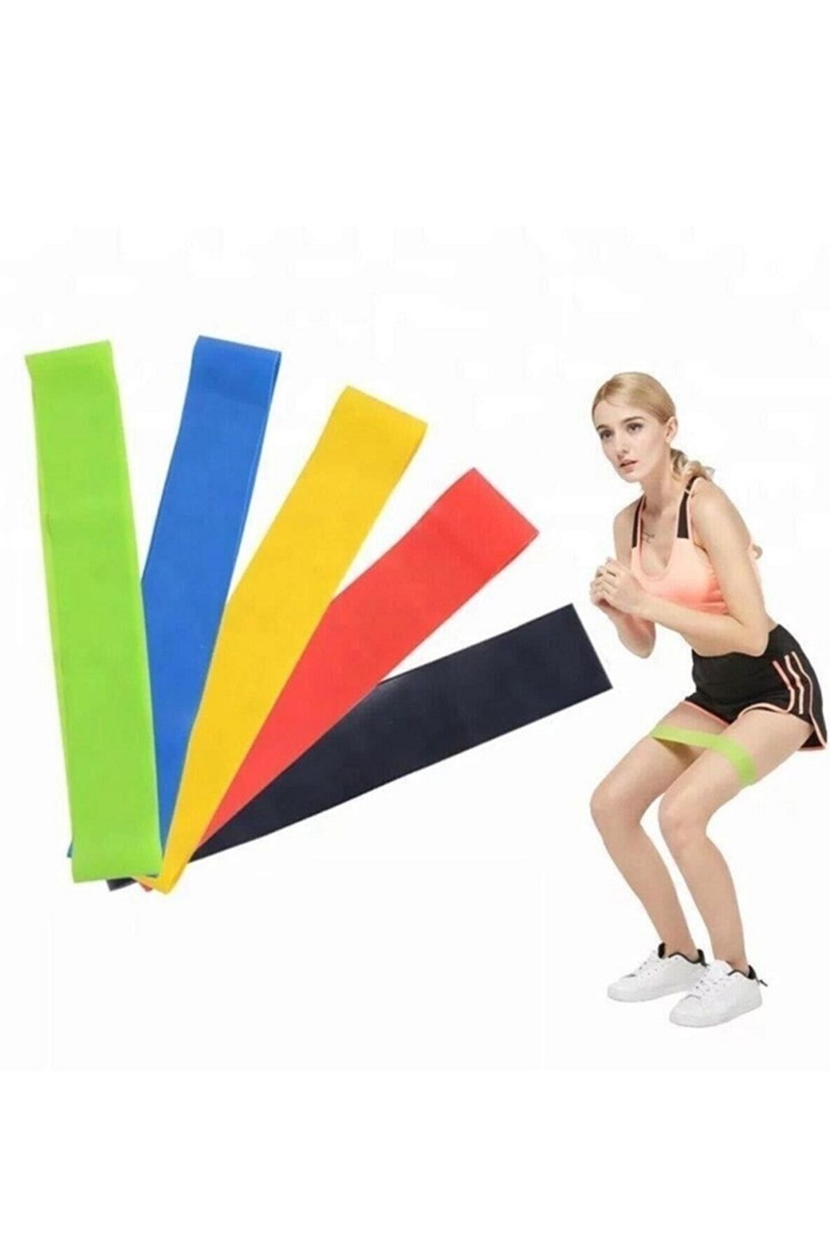 Pilates Band Plates Exercise Resistance Rubber Set of 5