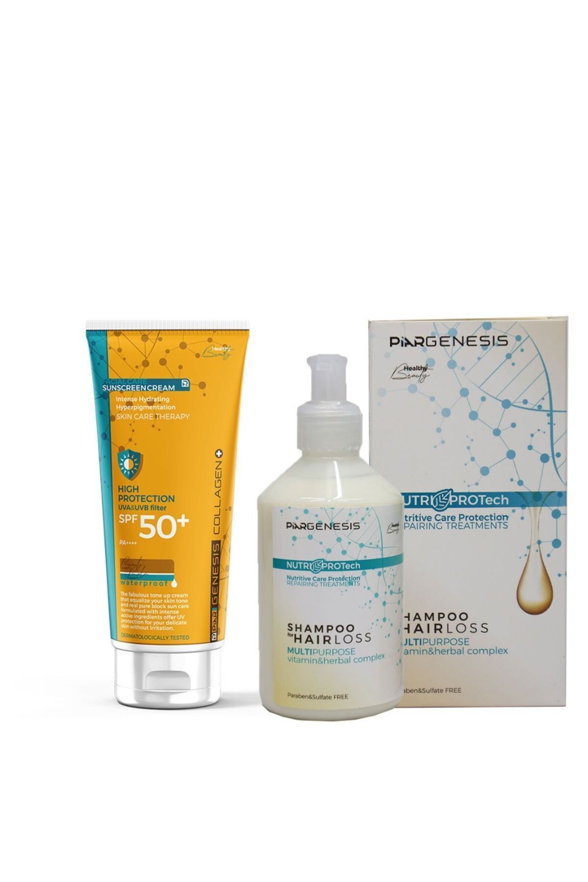 Ton Eşitleyici Renkli Yüz Güneş Kremi 75 ml+ Dökülme Karşıtı Şampuan 250 Ml — 8699691130898