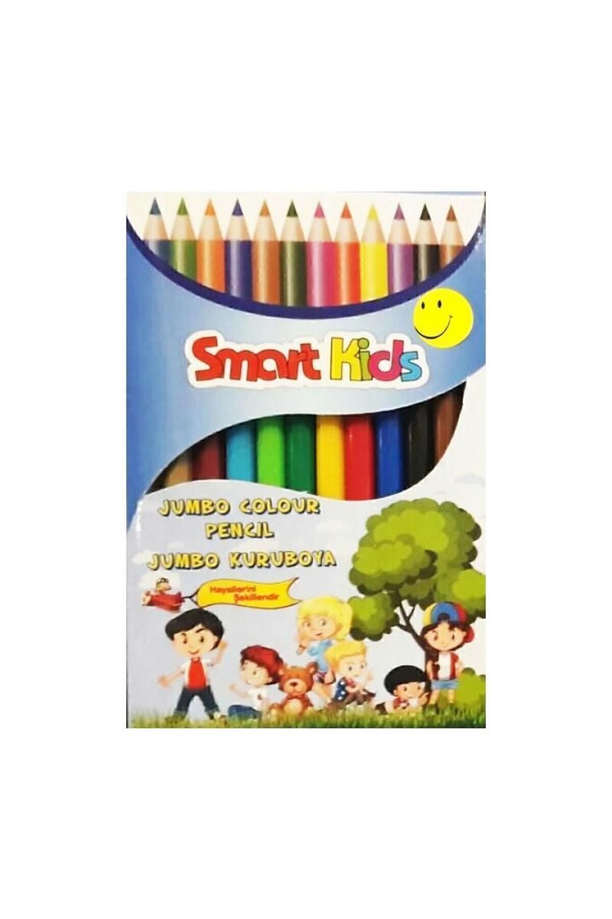 Eshel Smart Kids Jumbo Kuruboya Kalem Seti - 12 Renk