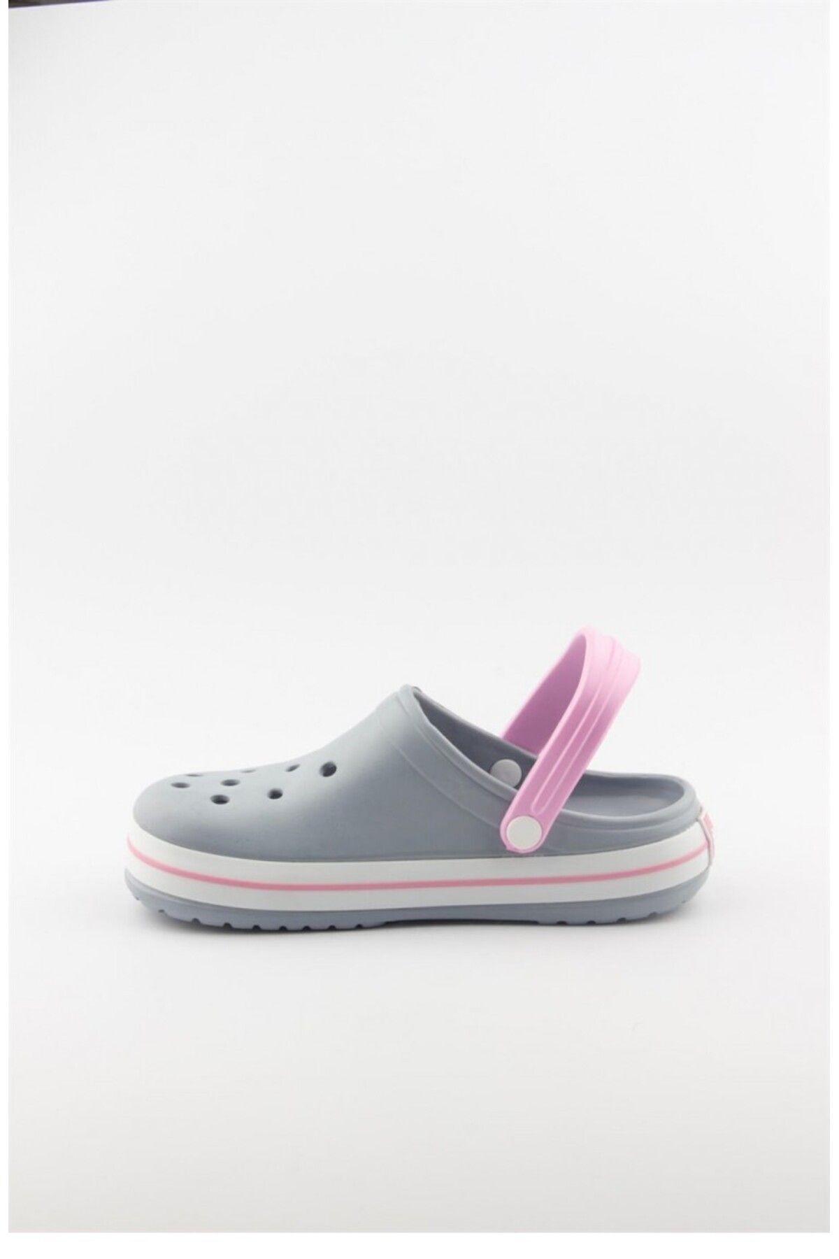 AkınalBella-Akınal Bella E195 Gray Powder Women's Hospital Sabo Slippers Sandals 4900 2