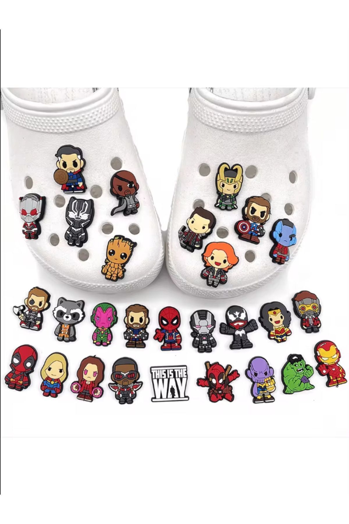 Avengers croc charms online