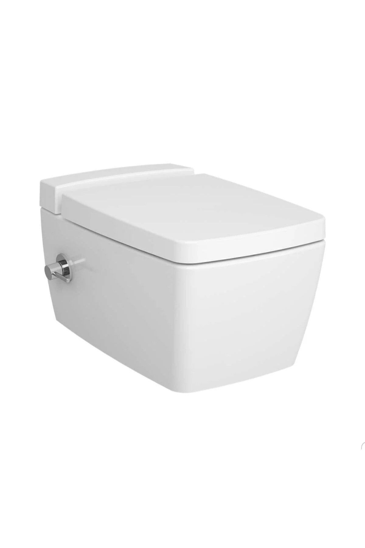 VitrA Deterjan Hazneli 56 Cm Asma Klozet , Entegre Ara Musluklu , Soft Yavaş Kapanan Kapak Dahil