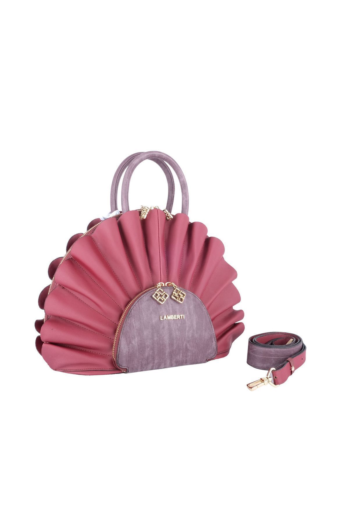 LAMBERTİ-lamberti Clams Patterned Shoulder Strap Bag 2