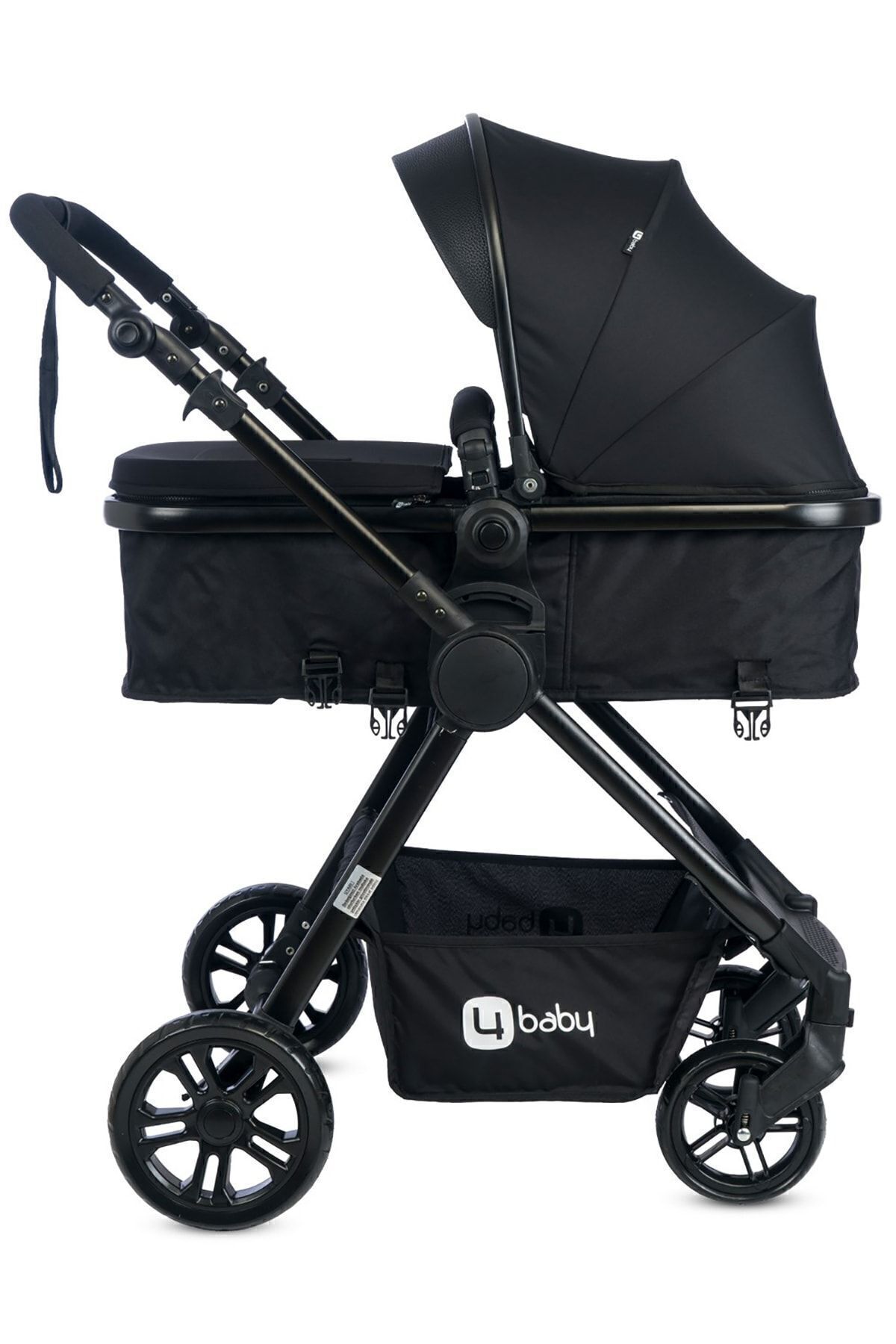 4 Baby - Cool Siyah Travel Sistem Bebek Arabası Seyahat Sistem (PUSET) Siyah fotoğrafı 7 (önizleme)