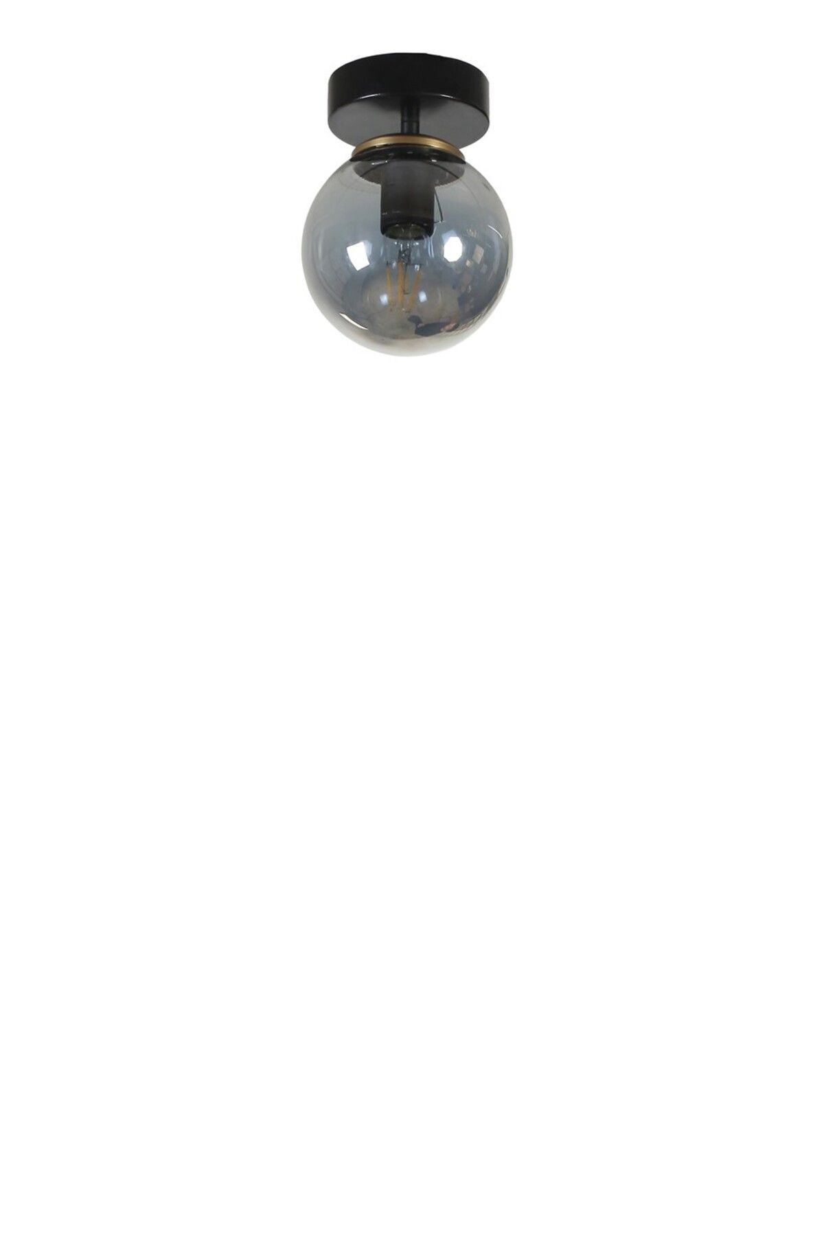 Lumexx-Black Fume Glass New Single Chandelier 2