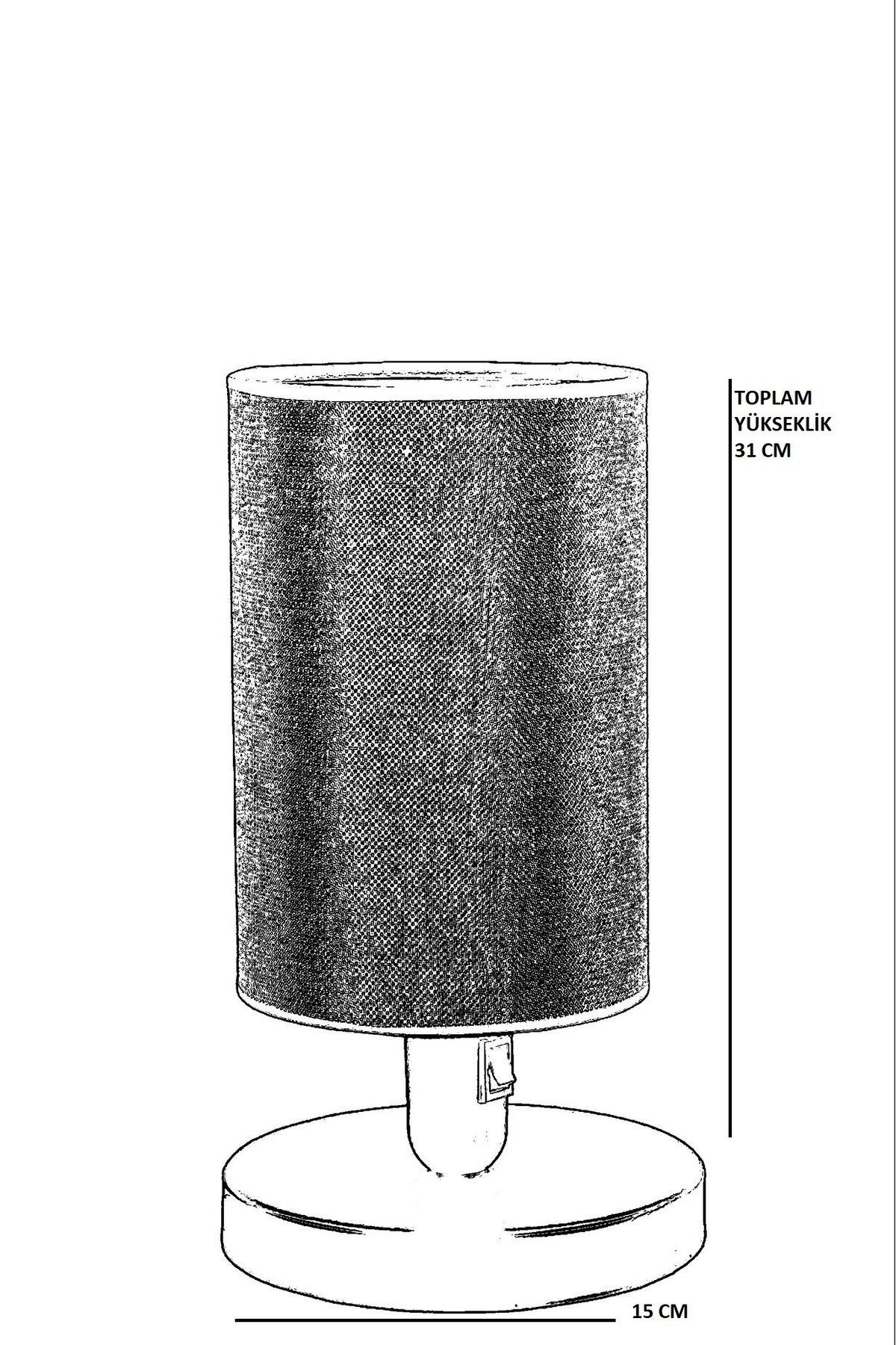 Lumexx-AYÇA - Walnut Table Lamp with Light Wicker Lampshade 5