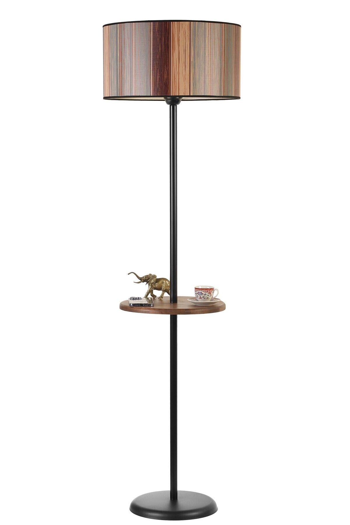 Lumexx-Coral Black Cooker Cylinder Color Floor Lamp 2
