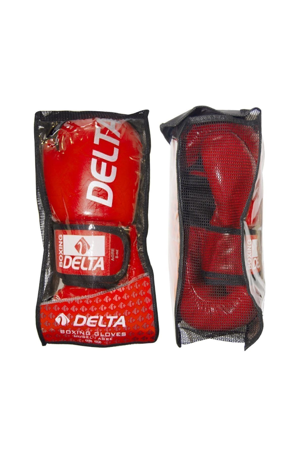 Delta-قفازات الملاكمة Agre Deluxe Pu Dura القوية 4