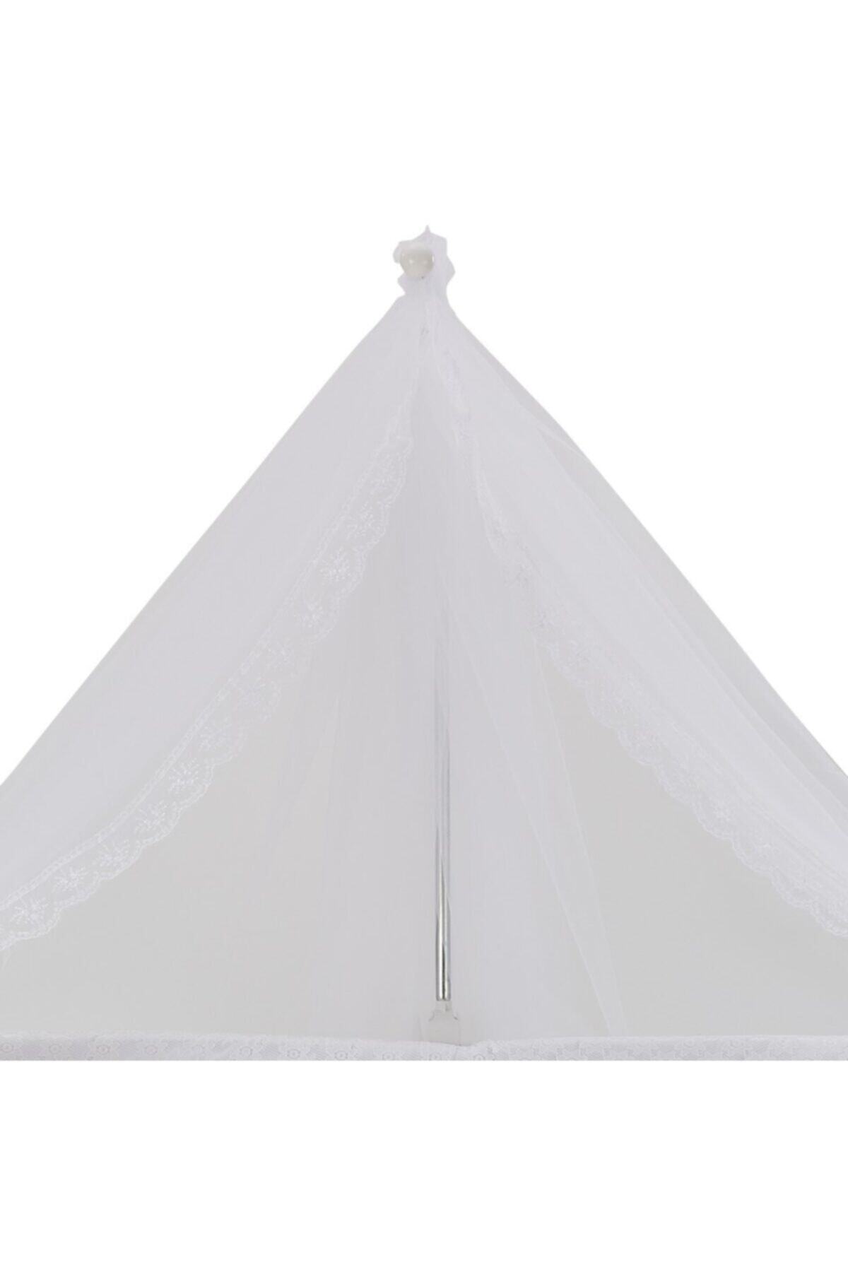 G&G baby Bebek Beşik Cibinliği Beyaz Ve Metal Cibinlik Askısı fotoğrafı 2 (önizleme)