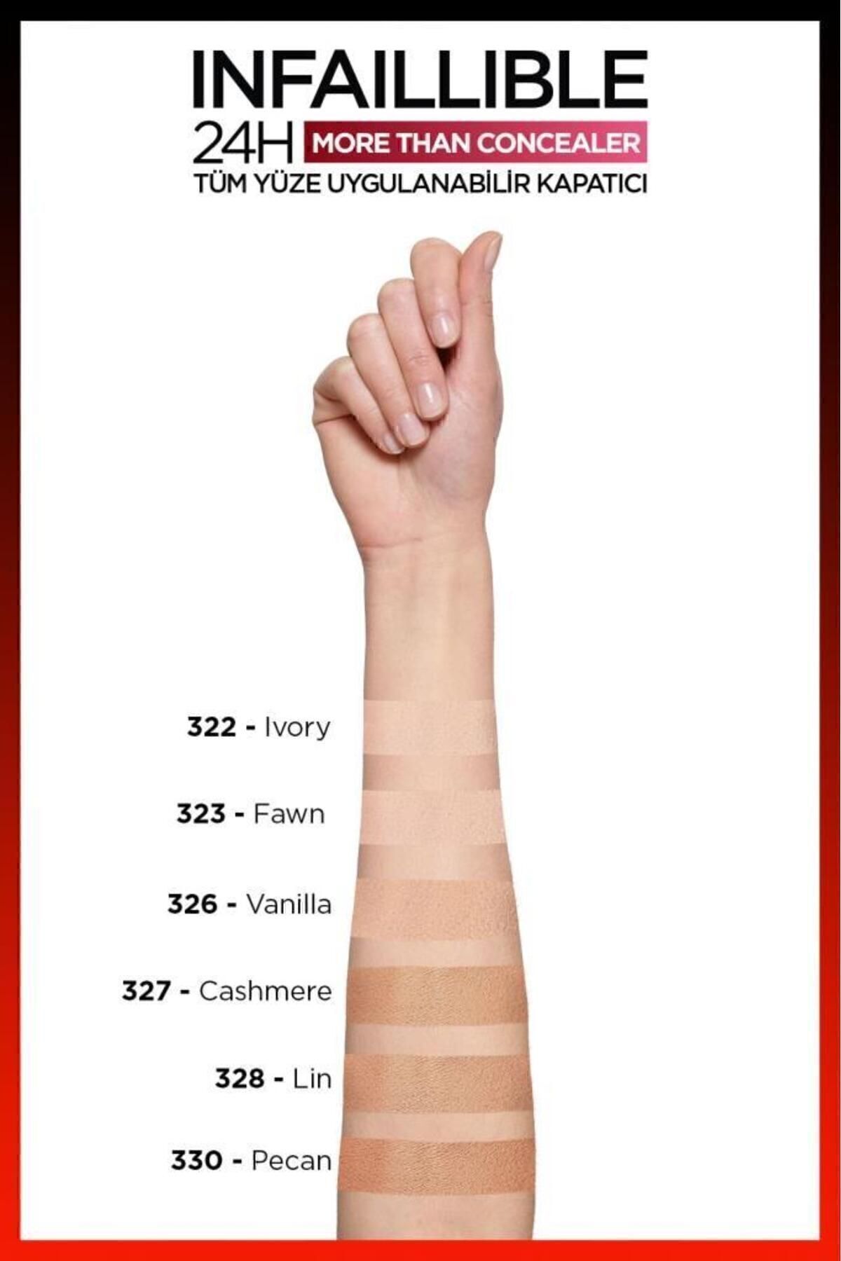 کانسیلر تمام صورت L'Oréal Paris Infaillible 24H - 330 Pecan L'Oreal Paris