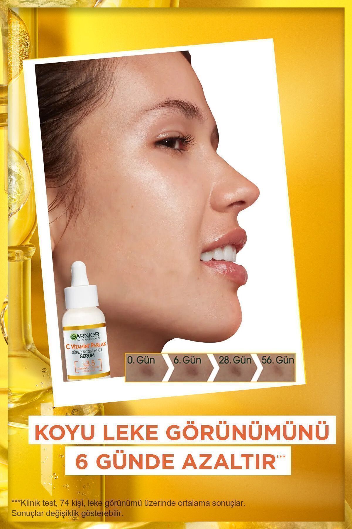 Garnier سرم روشن‌کننده و براق ویتامین C با غلظت بالا 30 میلی‌لیتر
