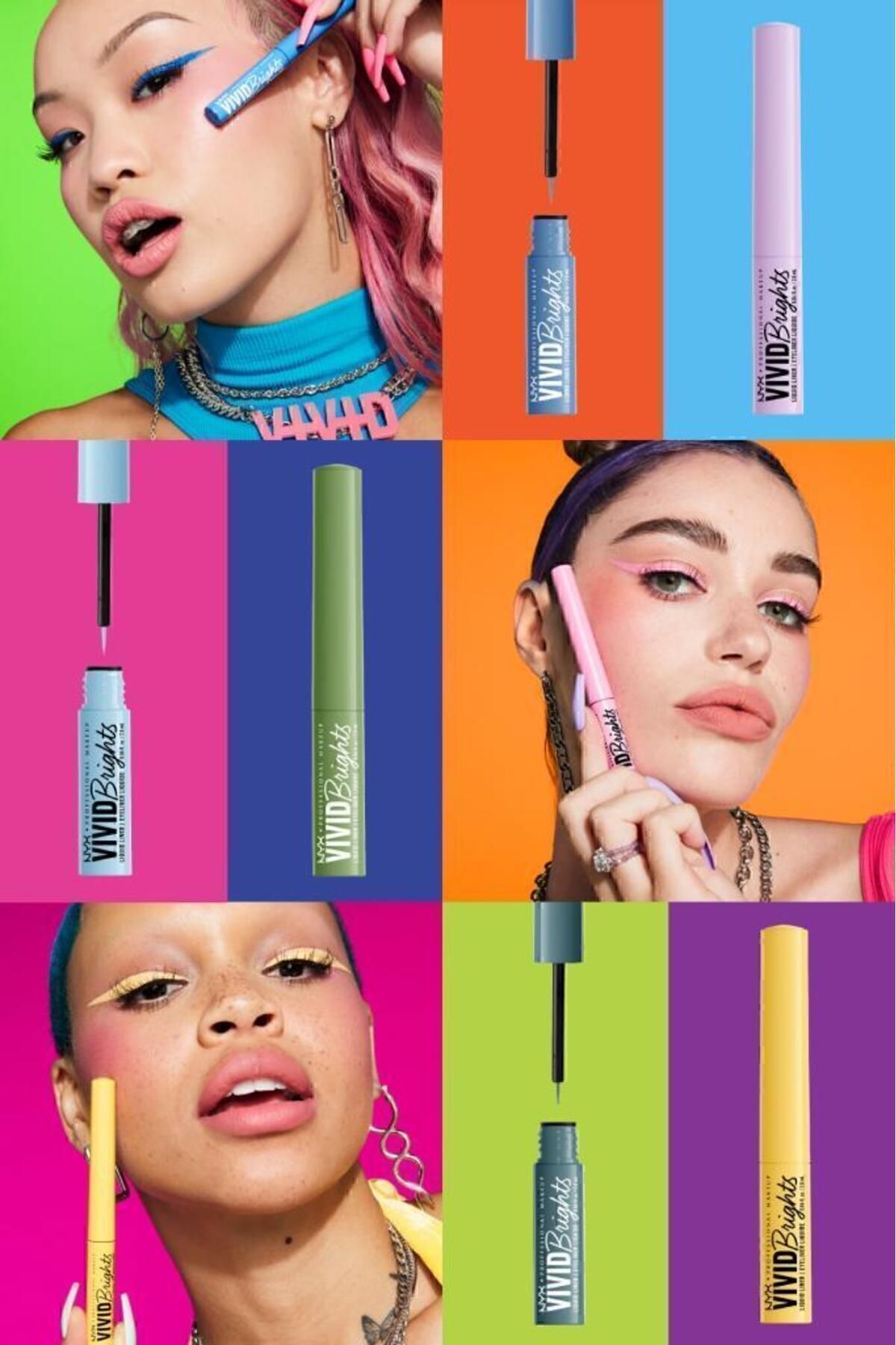 NYX Professional Makeup جوهرهای رنگارنگ مایع براق صورتی مخفی