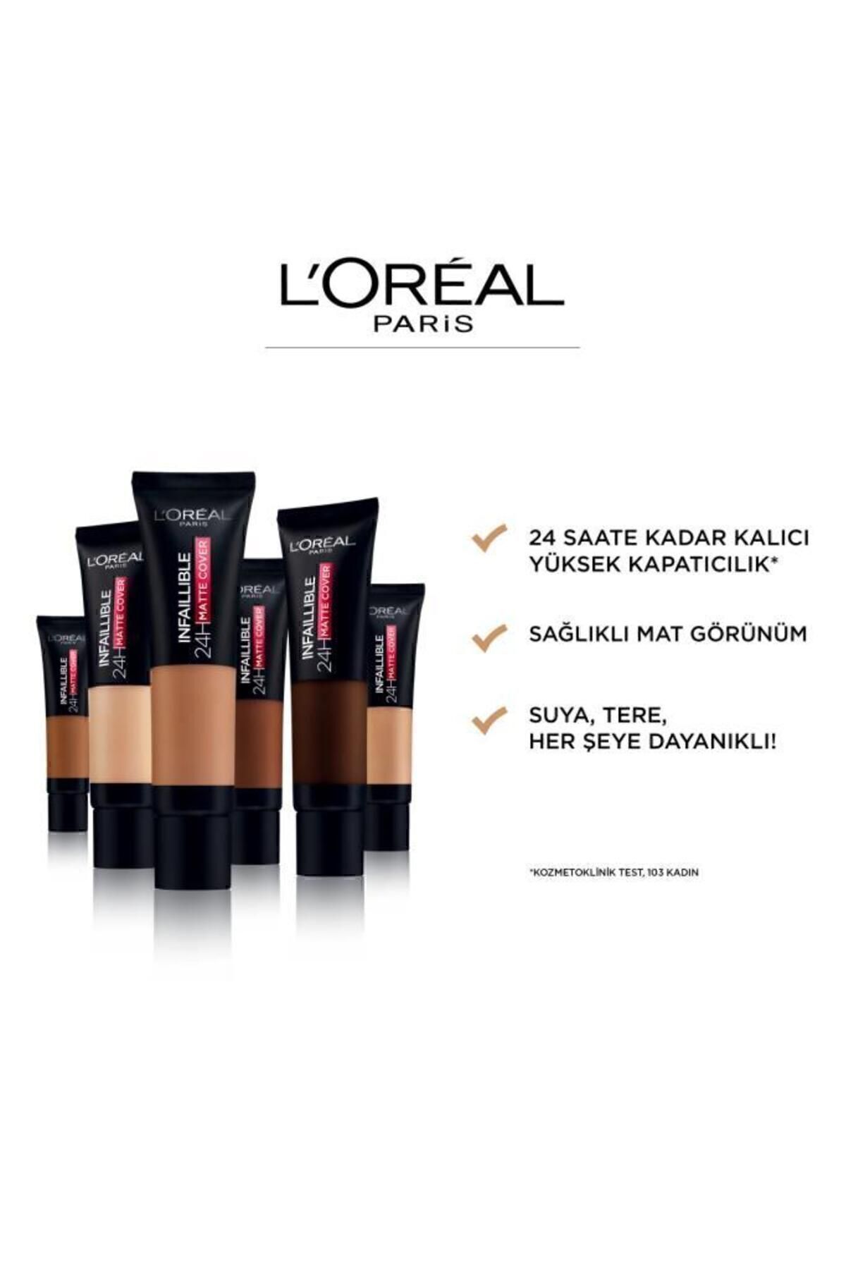 پوشش مات 24h L'oréal Paris Infaillible Foundation - 115 Golden Beige L'Oreal Paris