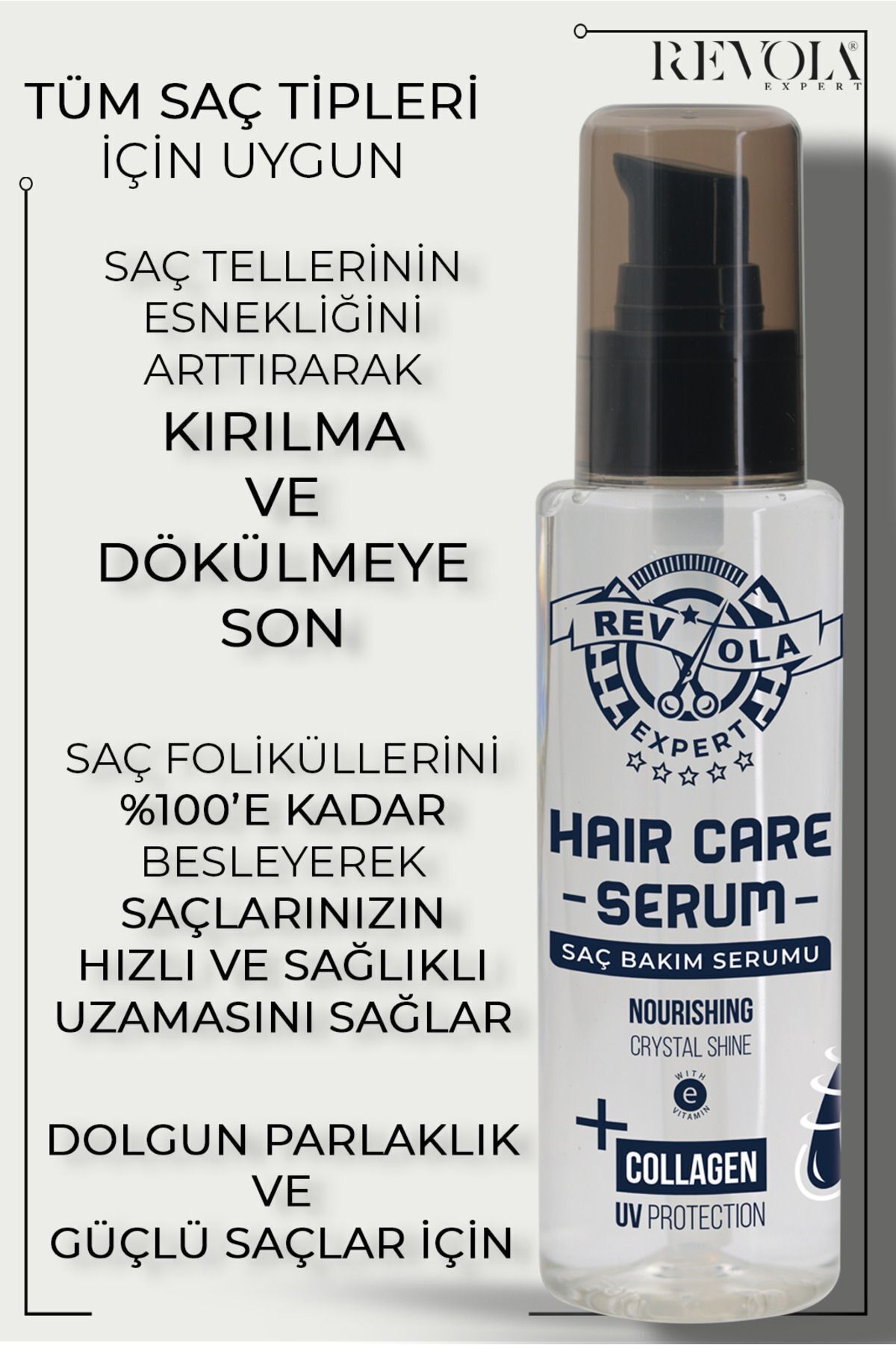 Collagen Saç Bakım Kompleksi Dökülme Karşıtı Bakım serumu  75 ml — HCSR001 — تصویر 2 از 2