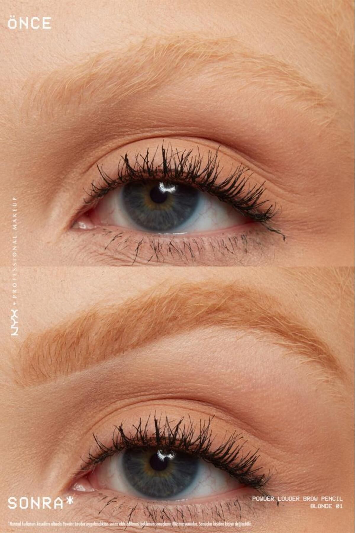 Powder Louder Pudralı Kaş Kalemi - 01 Blonde — زرد NYXFMLPWDLPKKLM — تصویر 4 از 8