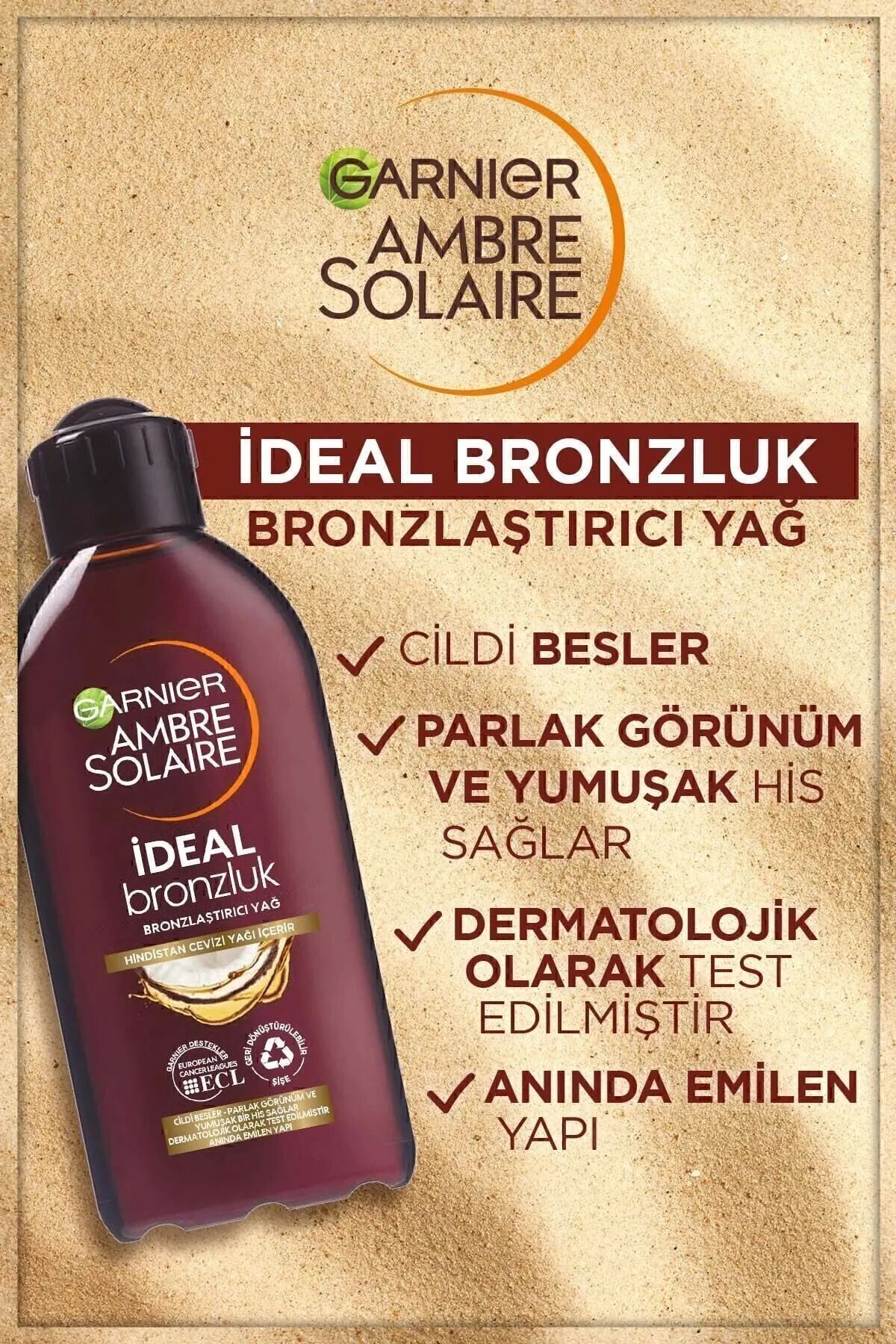 Garnier Ambre Solaire Bronzlaştırıcı Yağ 200ml&sensitive Advanced Güneş Koruyucu Çocuk Sprey Gkf50 150ml fotoğrafı 5 (önizleme)
