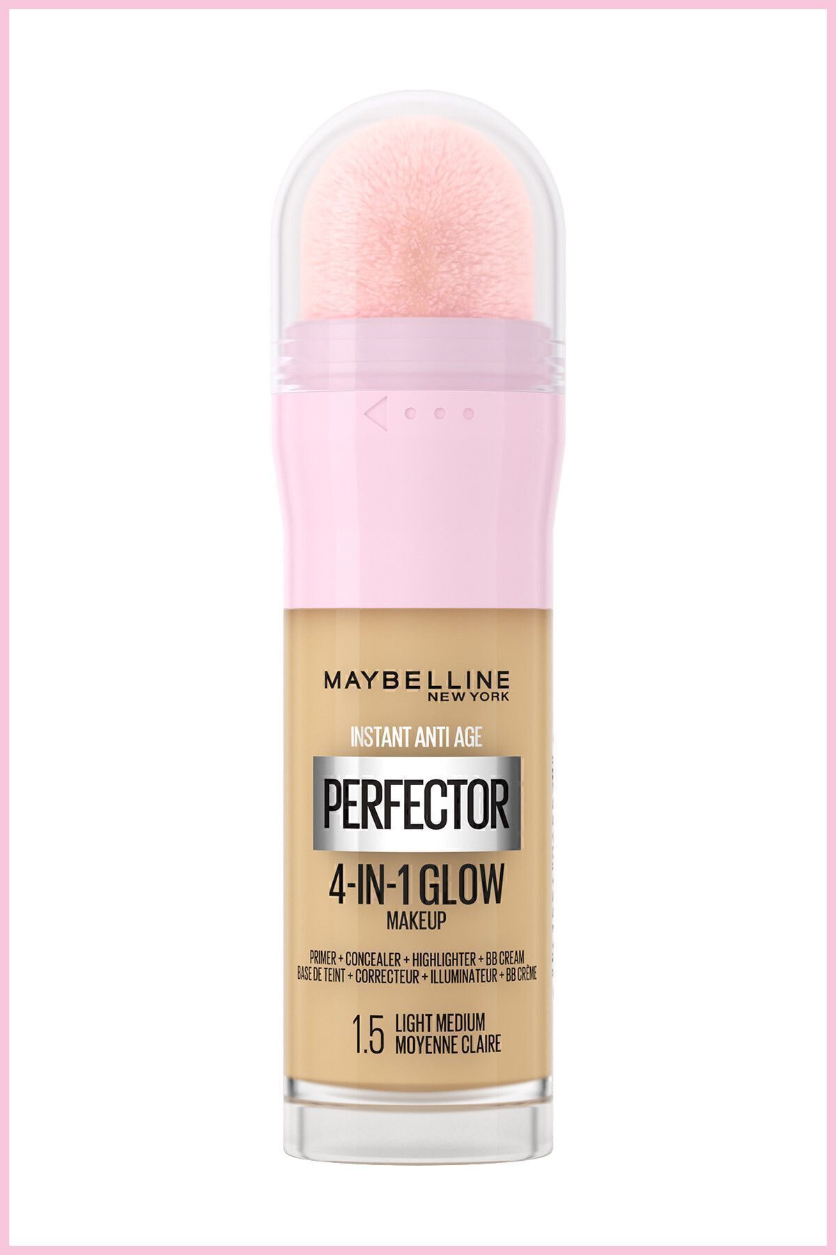 Instant Perfector Glow 4 Effects in 1 Foundation - 1.5 Light Medium Maybelline New York