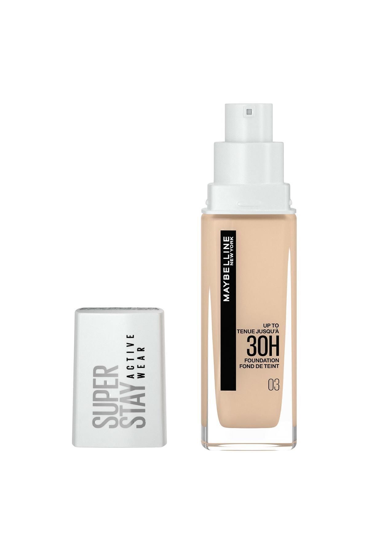 Super Stay Active Wear 30h Foundation 03 True Ivory Maybelline New York