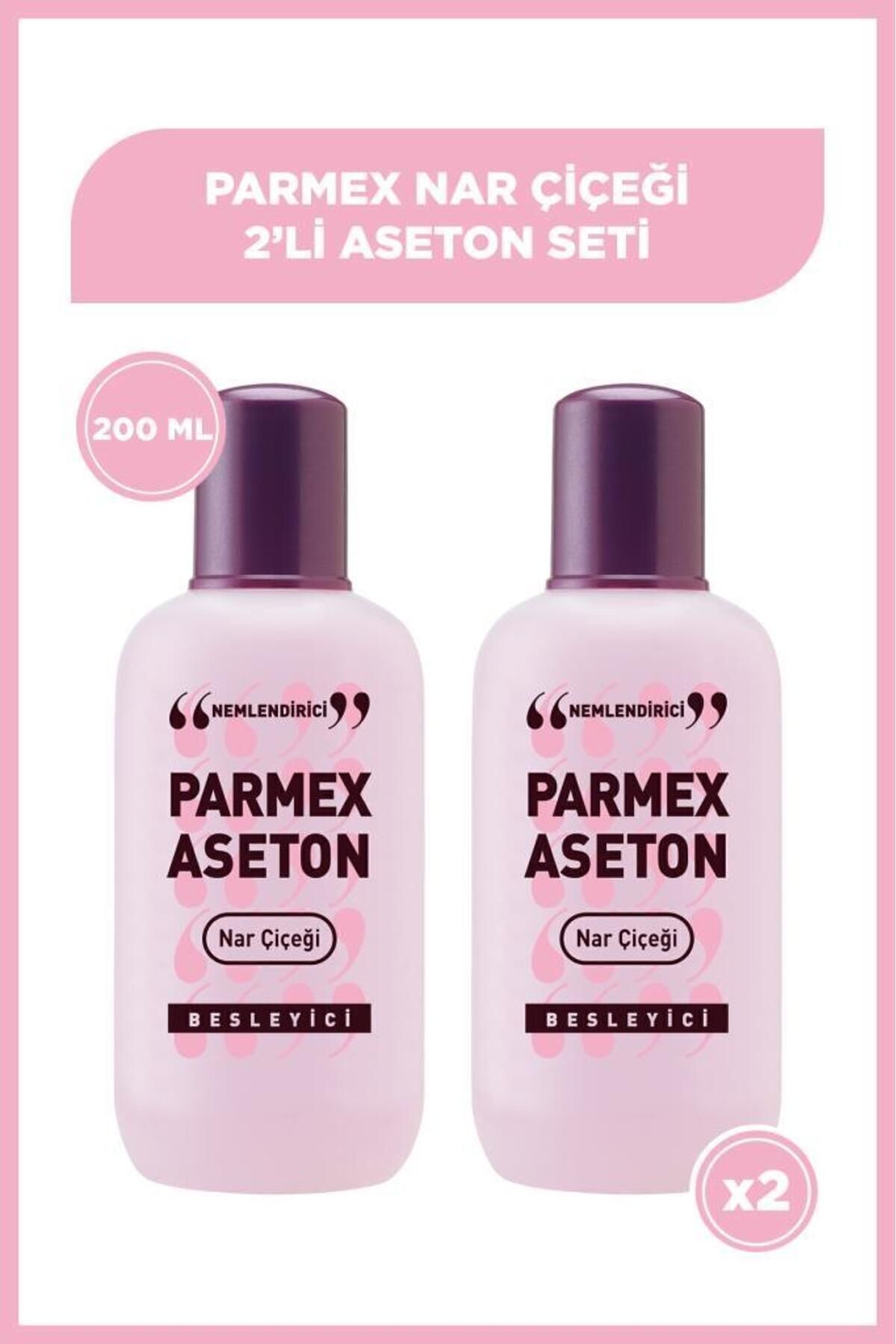 Parmex 2'li Parmex Nar Çiçeği Aseton 200 ml