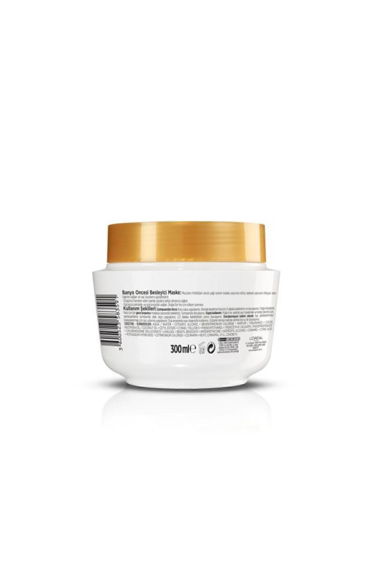 Hindistan Cevizi & Değerli Yağlar Eşsiz Karışım Banyo Öncesi Besleyici Saç Maskesi 300 Ml — 3600523583591 — تصویر 3 از 6