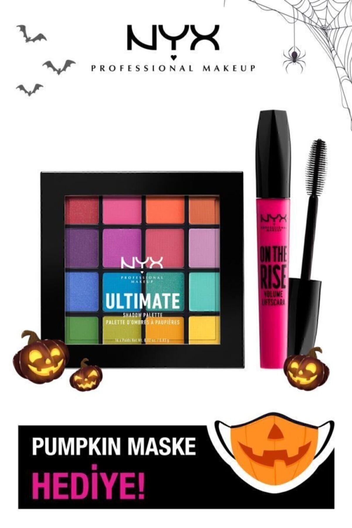Ultimate Shadow Plaette Brights Göz Farı Paleti + On The Rise Volume Maskara + Maske Hediye