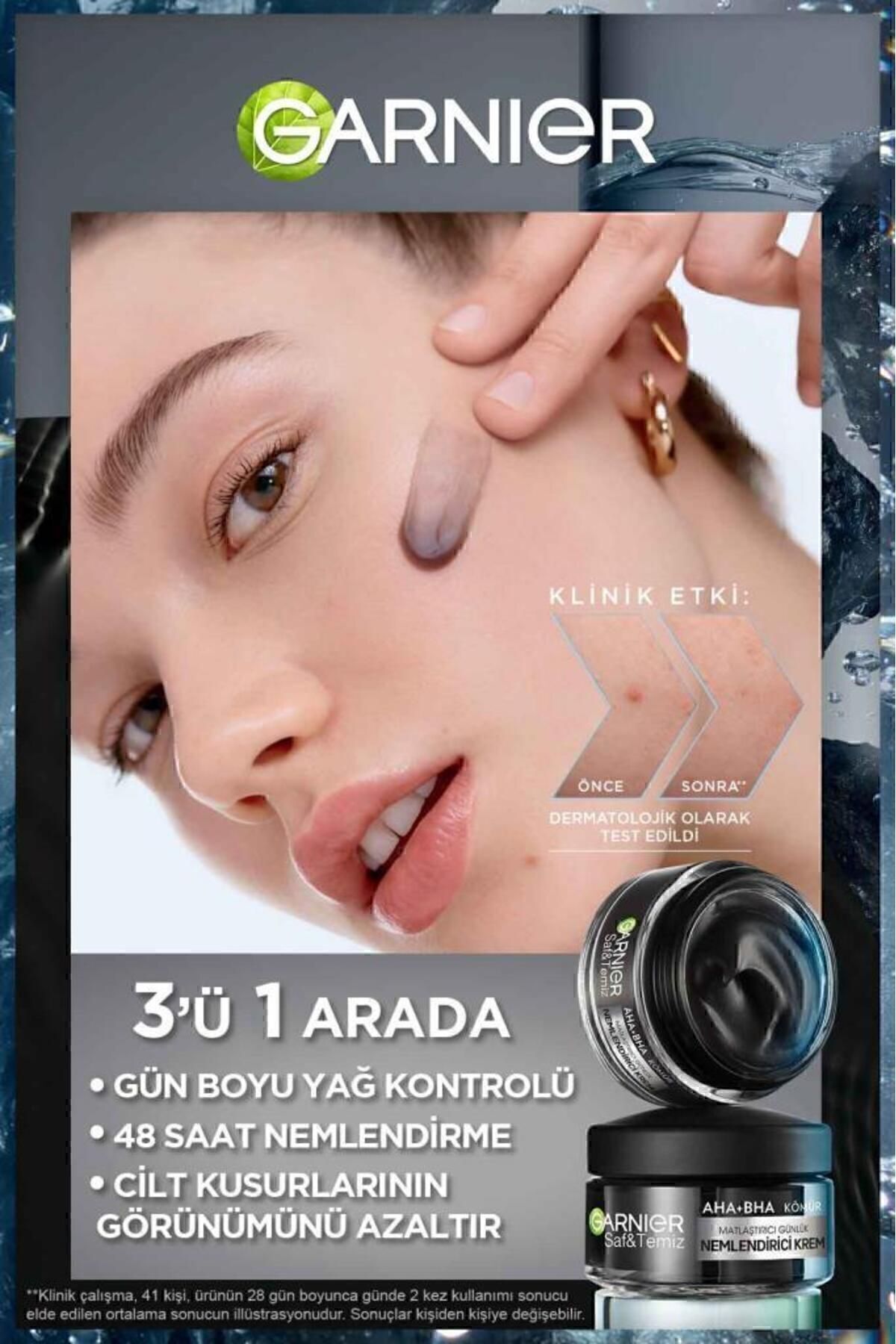 کرم مرطوب کننده روزانه مات کننده زغال خالص و تمیز 50 میلی لیتر Garnier