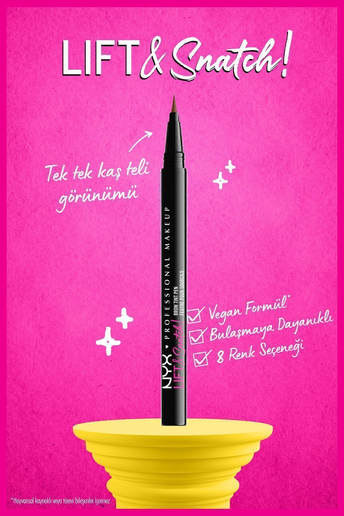 NYX Professional Makeup Lift & Snatch!Brow Tint Pen Ash Brown Eyebrow