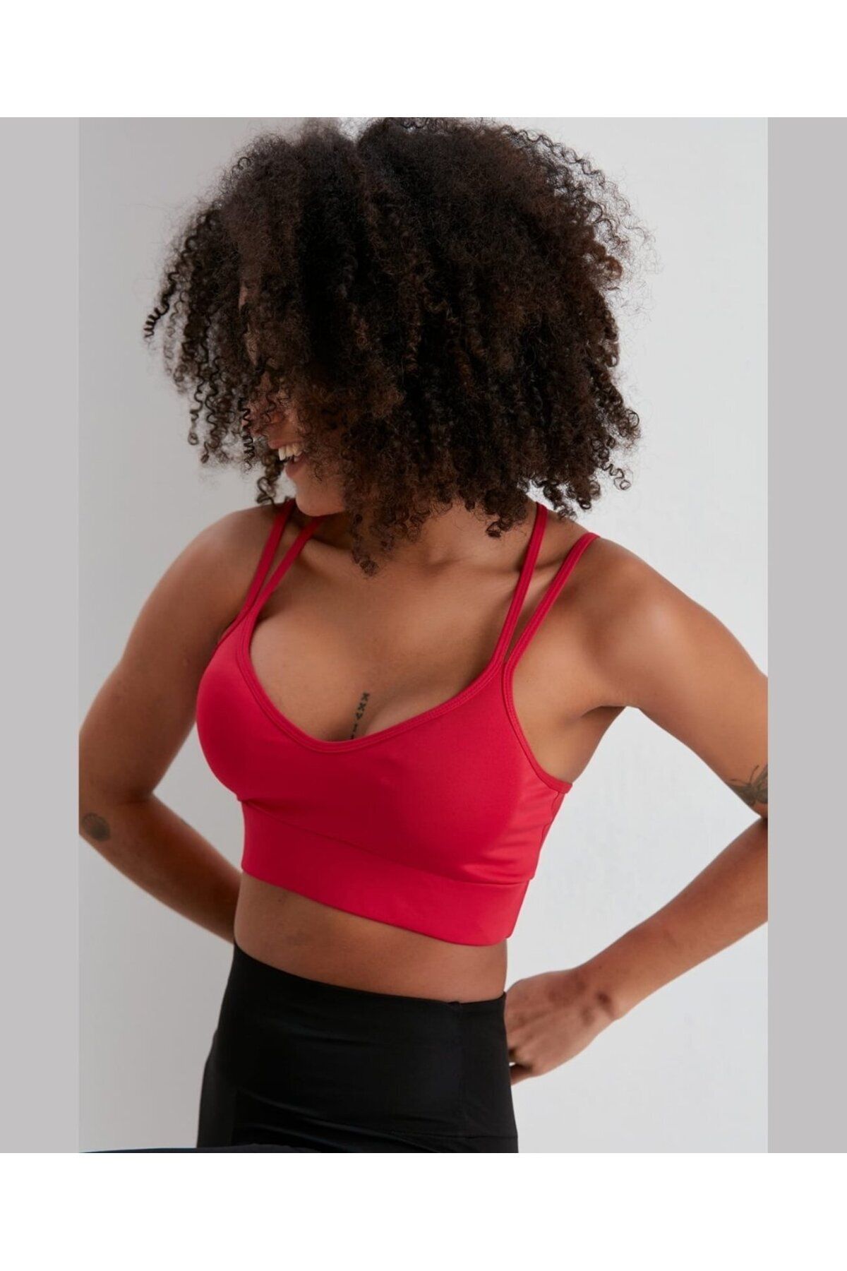 İntive Lingerie-Aurafit V-Neck Back Cross Rope Strap Design Sports Bra/Bustier-9024 3