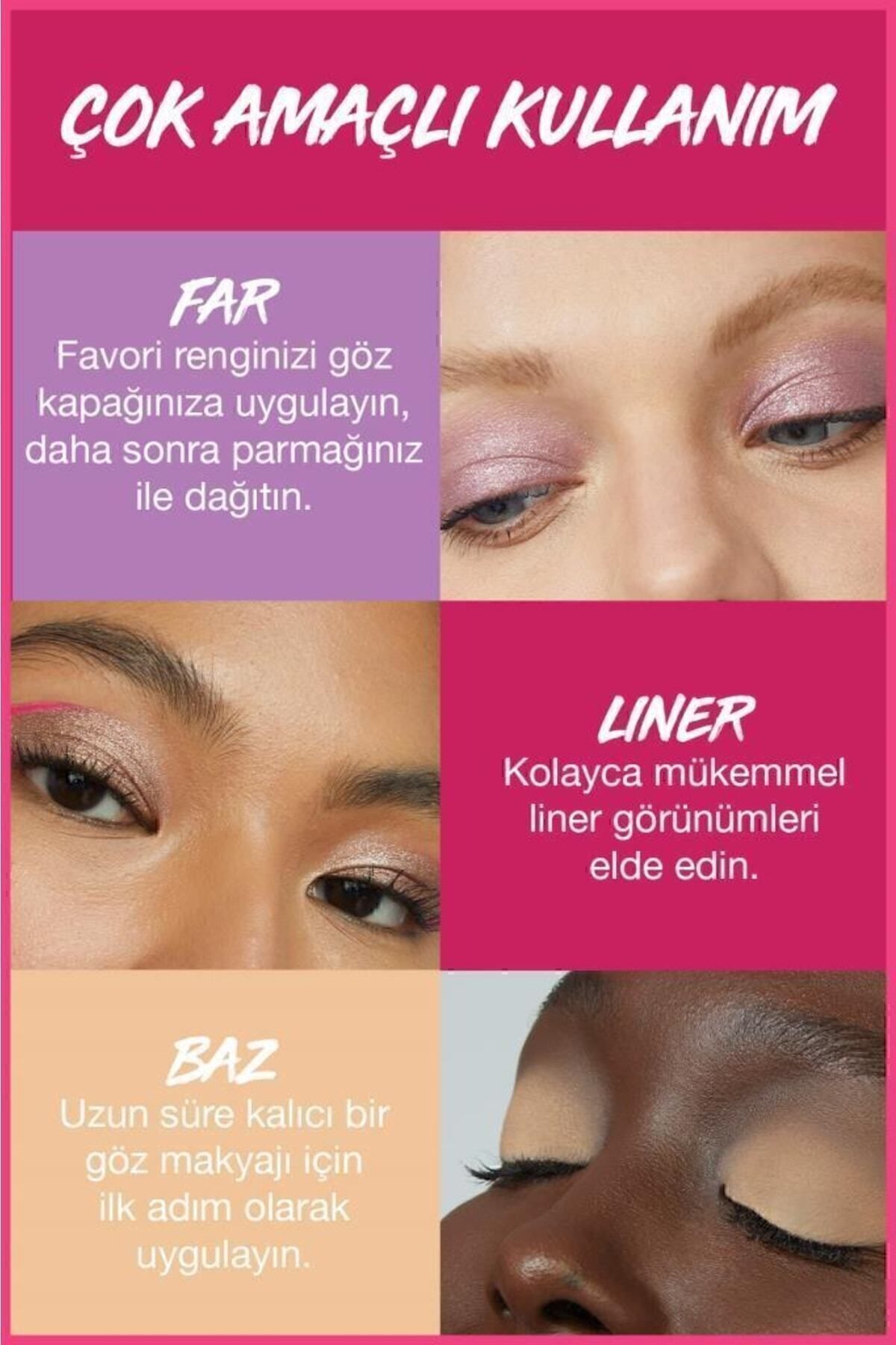 سایه چشم رنگ خال کوبی 24H استیکس و دور درخشان Maybelline New York